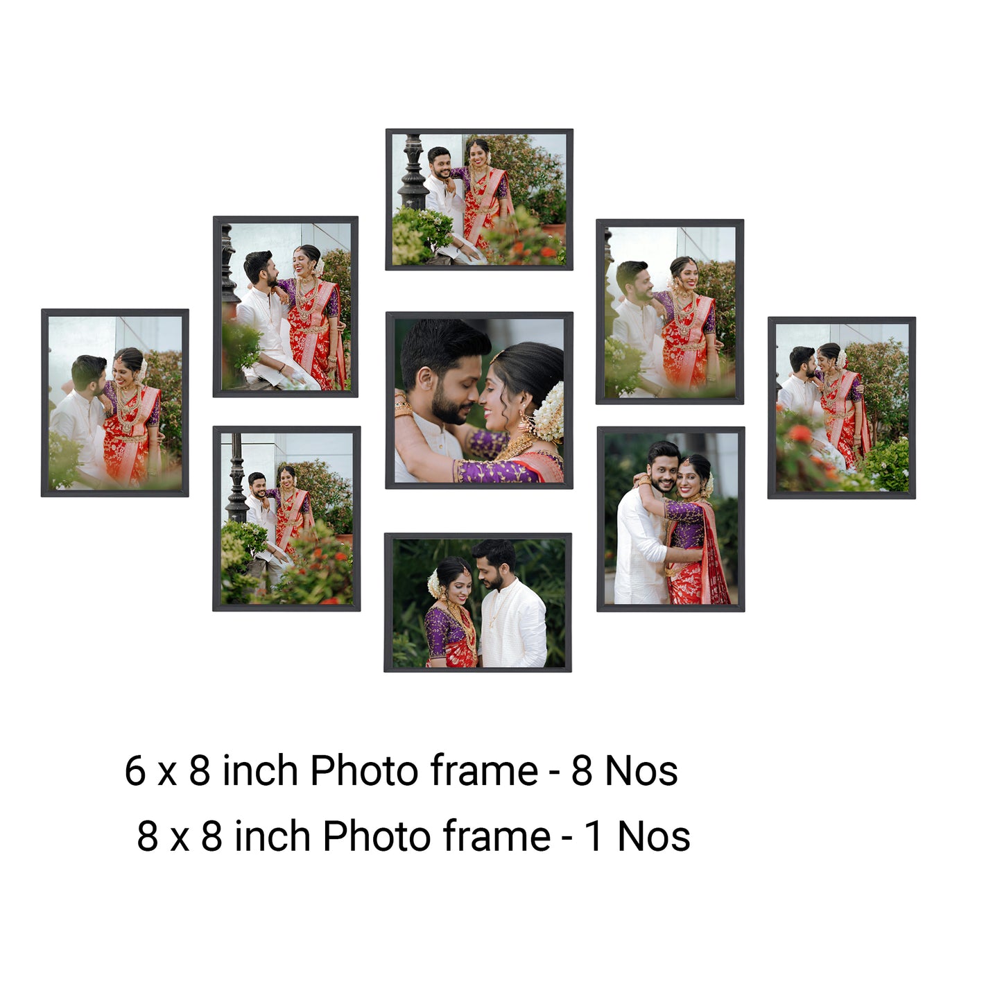 Diamond formation - 9 Wall photo set
