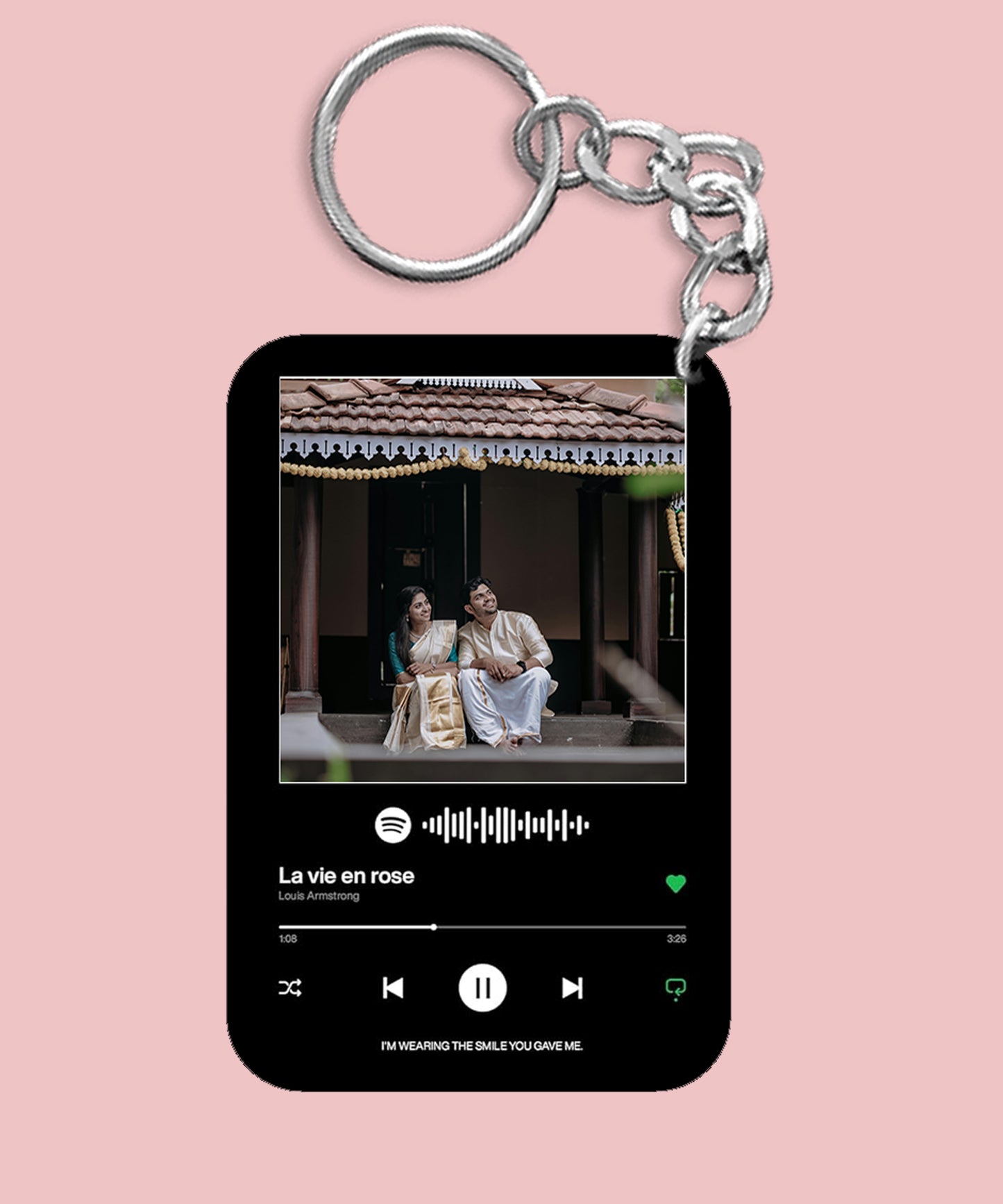Acrylic Keychain - Spotify music black