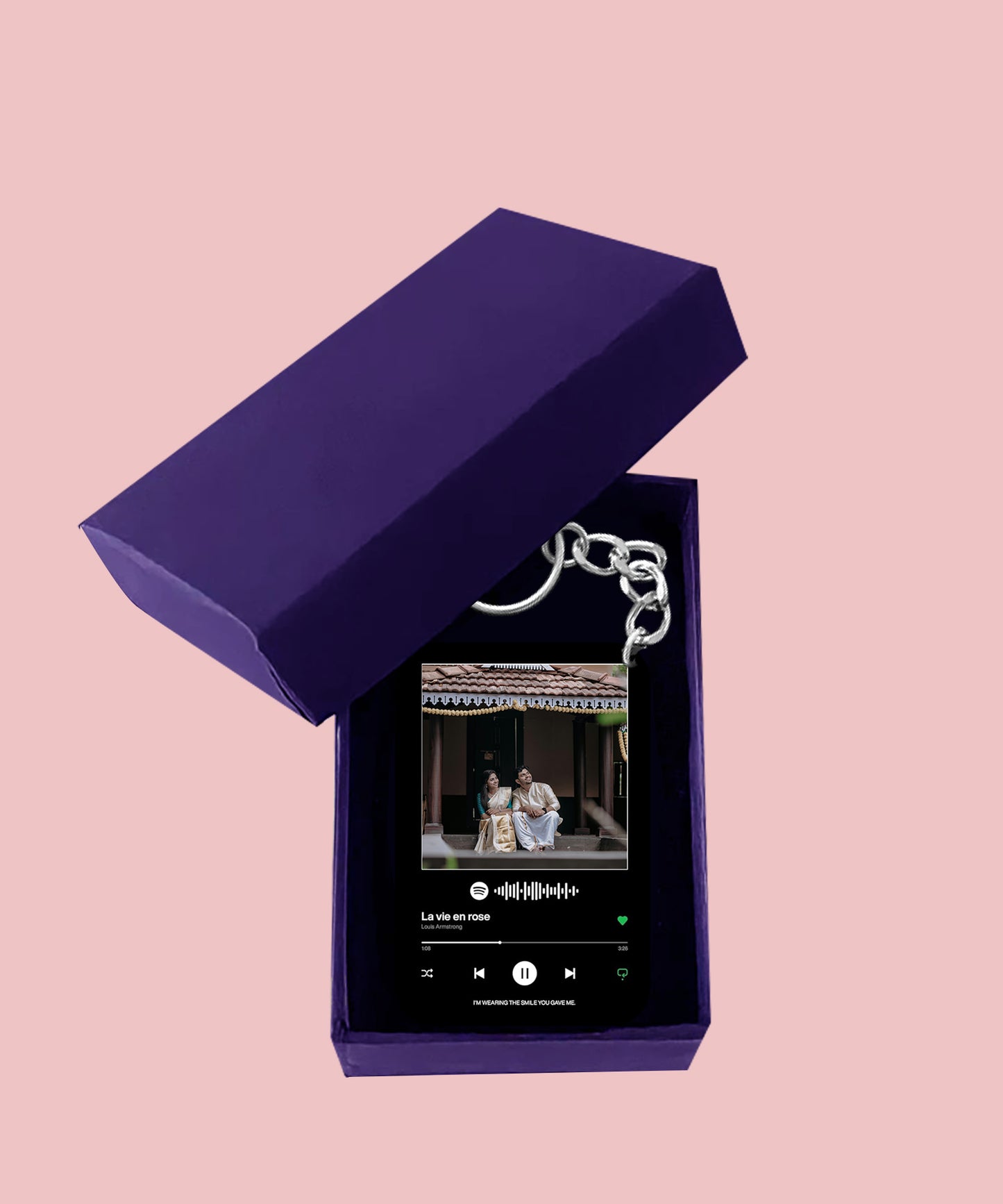 Acrylic Keychain - Spotify music black