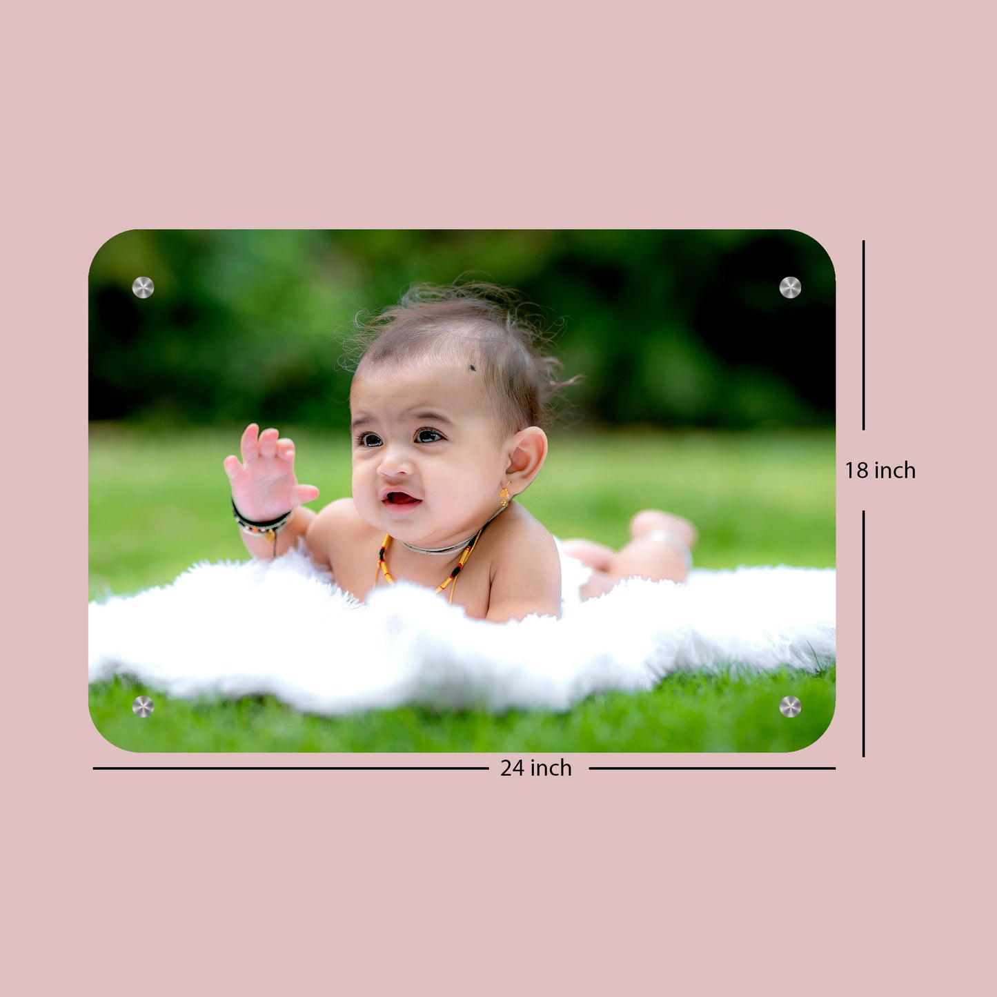Wall hanging frame less photo - Rectangle
