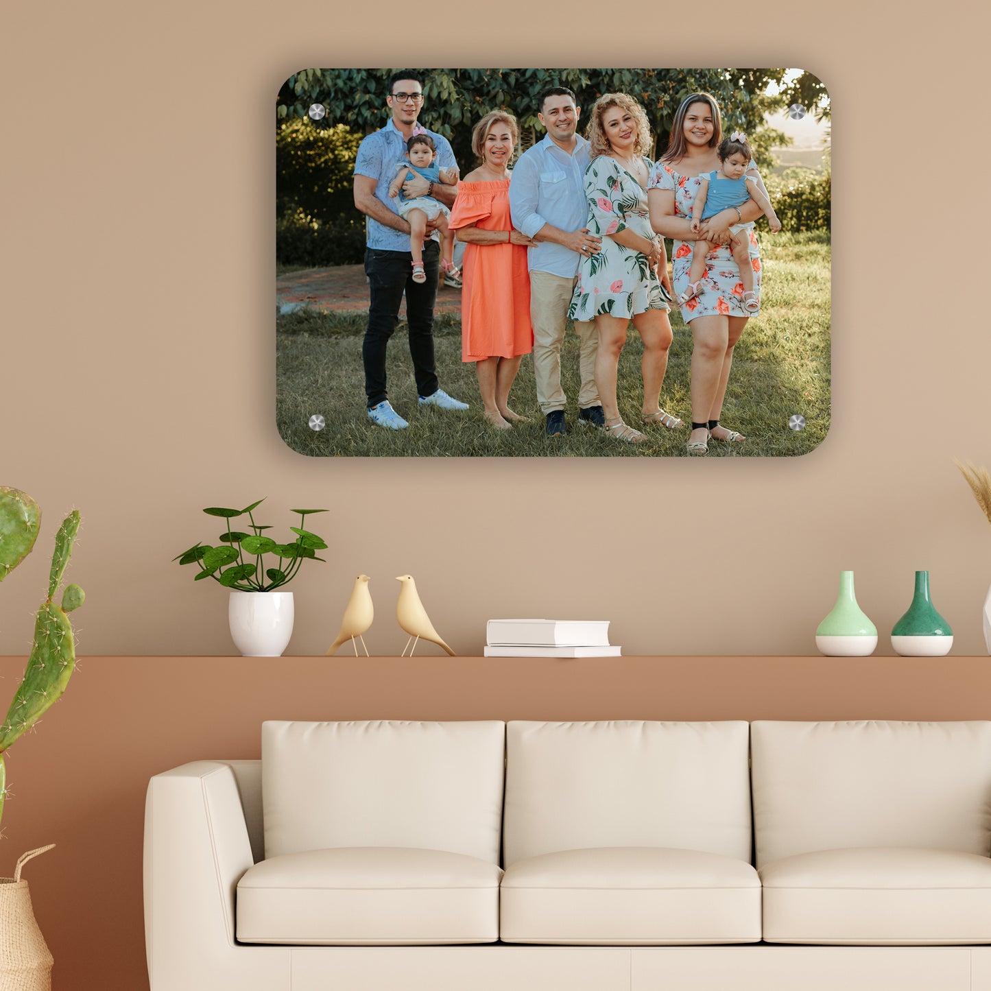 Wall hanging frame less photo - Rectangle