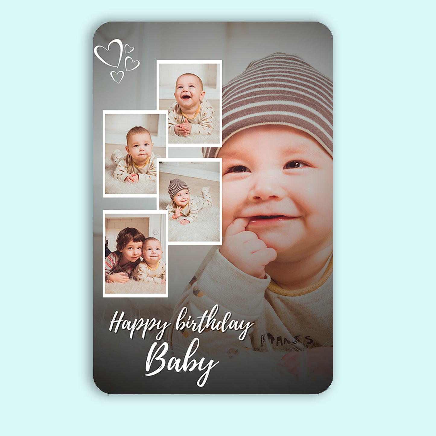 Glow Day Collage - Frame less acrylic wall photo collage