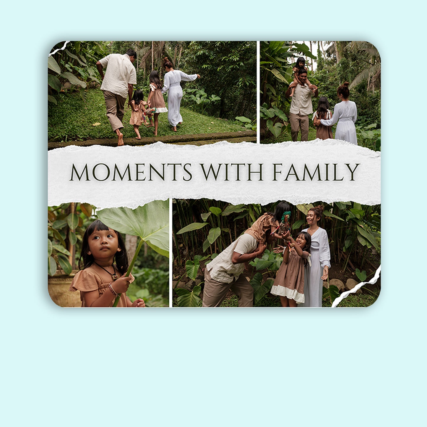 Frame Less Treasures - Frame less acrylic wall photo collage
