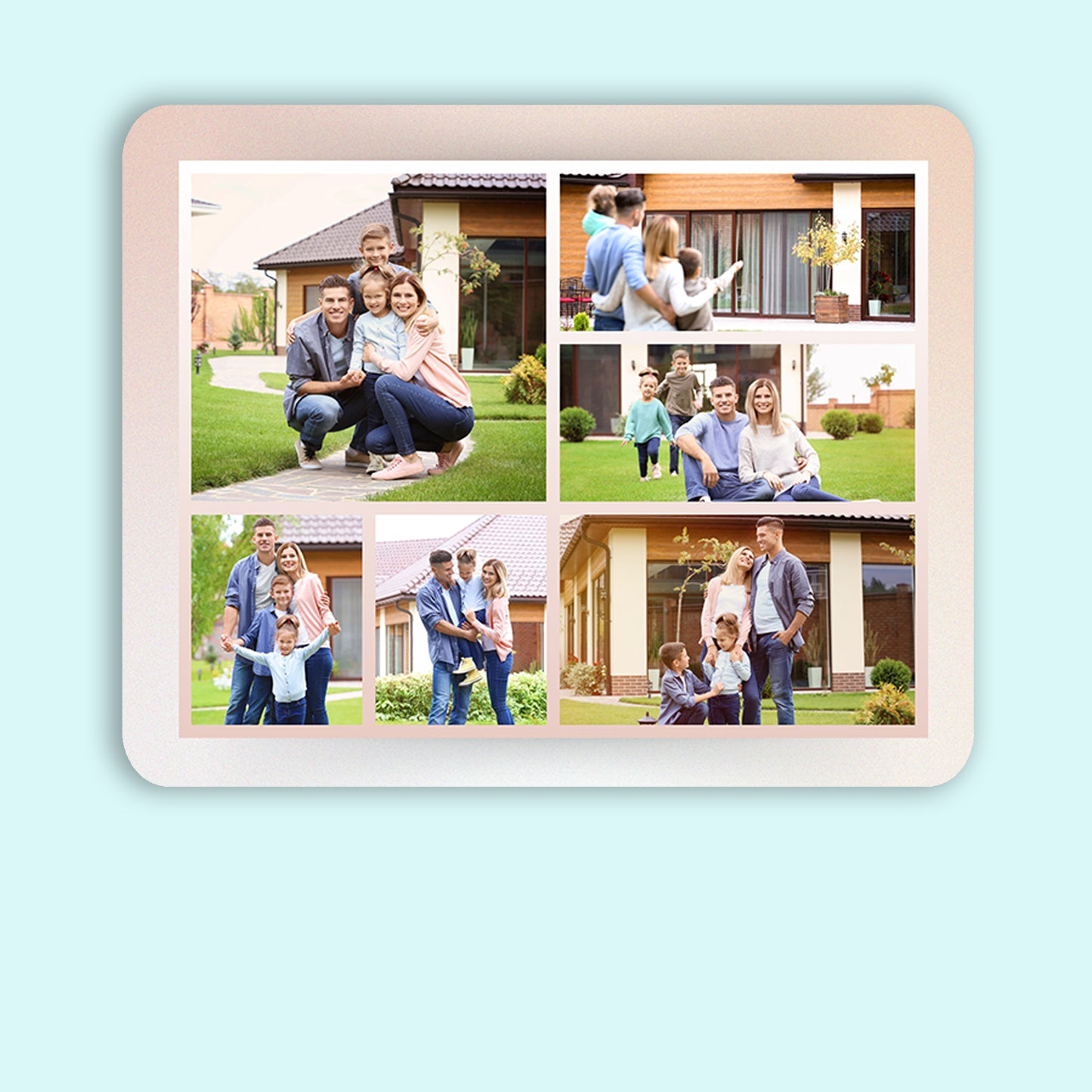 Our Story Board - Frame less acrylic wall photo collage
