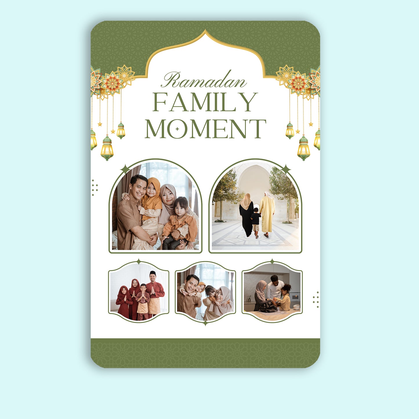 Festive Glow Prints - Frame less acrylic wall photo collage