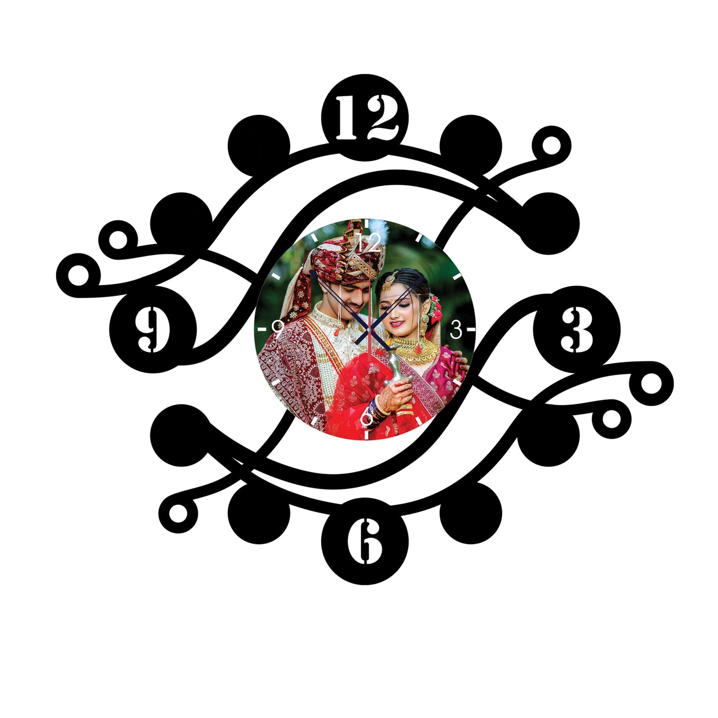 Enchanted Hour - Personalized Acrylic Photo Wall Clock