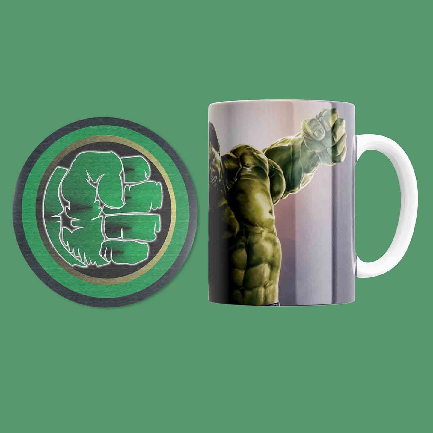 Hulk Mug & Coaster Set
