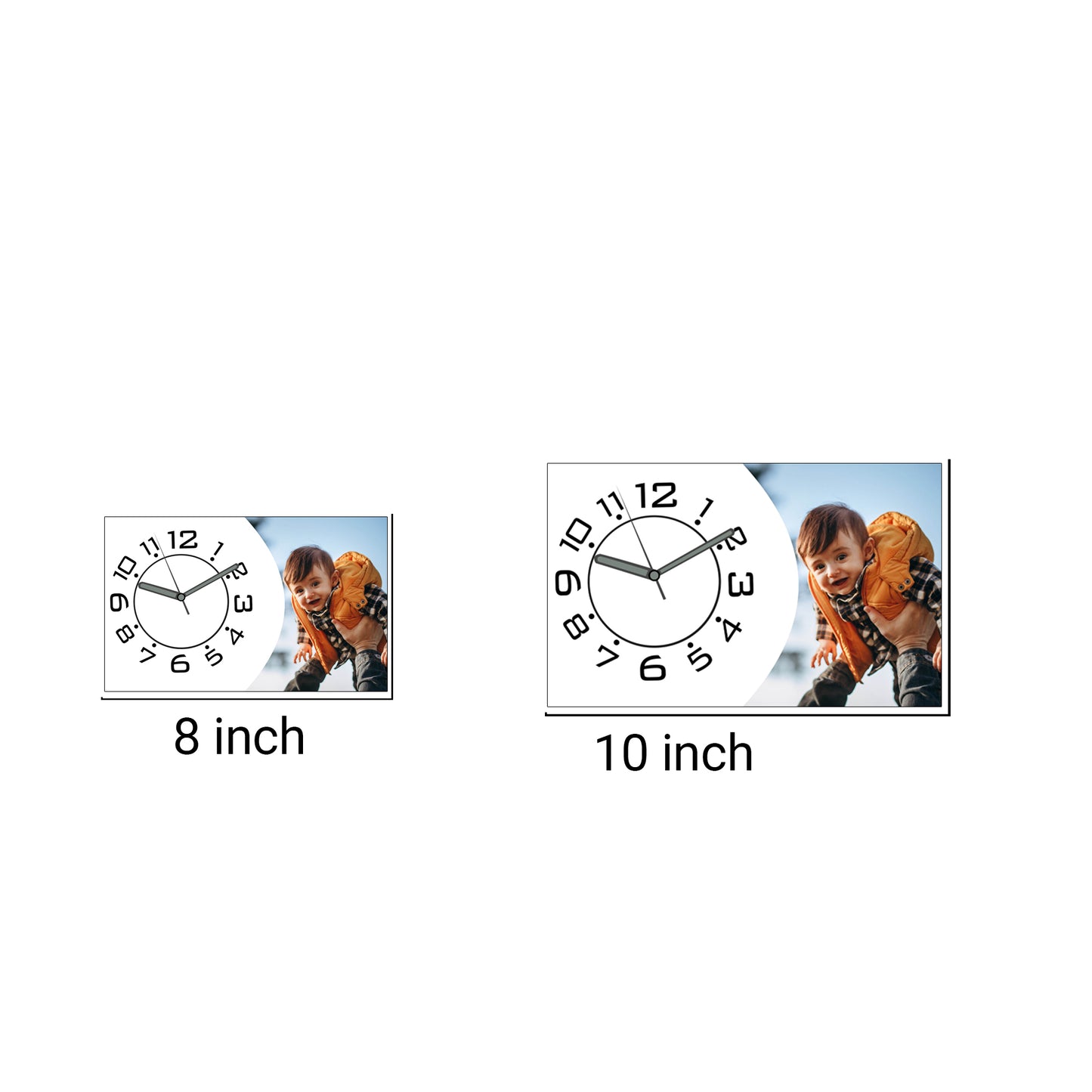 Gleam Joy - Personalized Acrylic Photo Wall Clock