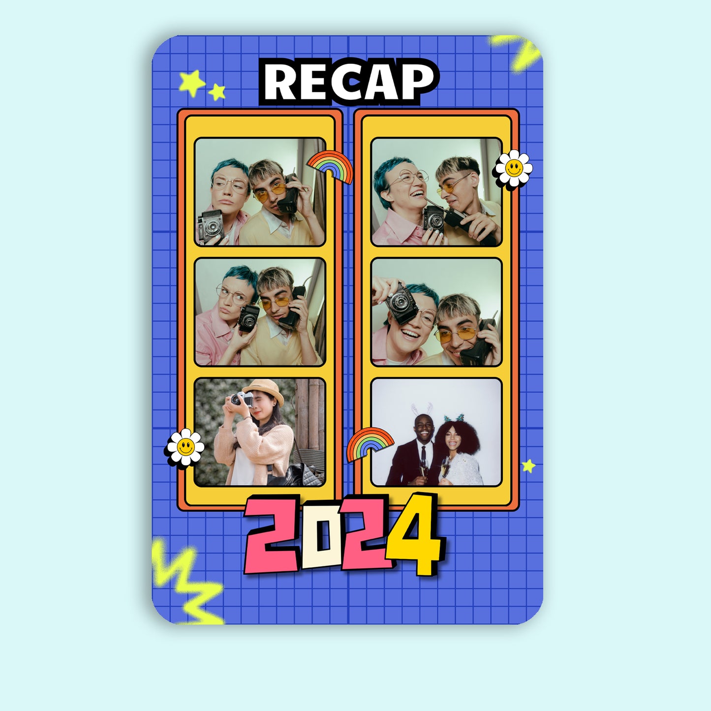 Recap last year - Frame less acrylic wall photo collage