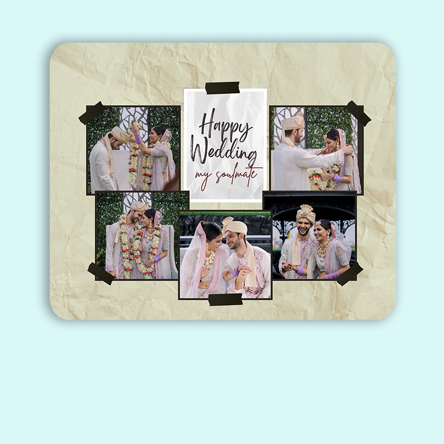 Refined Scrapbook - Frame less acrylic wall photo collage