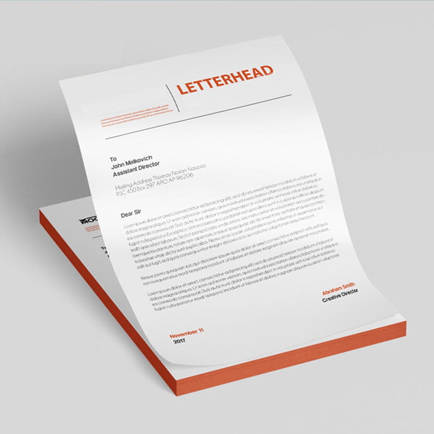 Premium Multicolor Letterhead