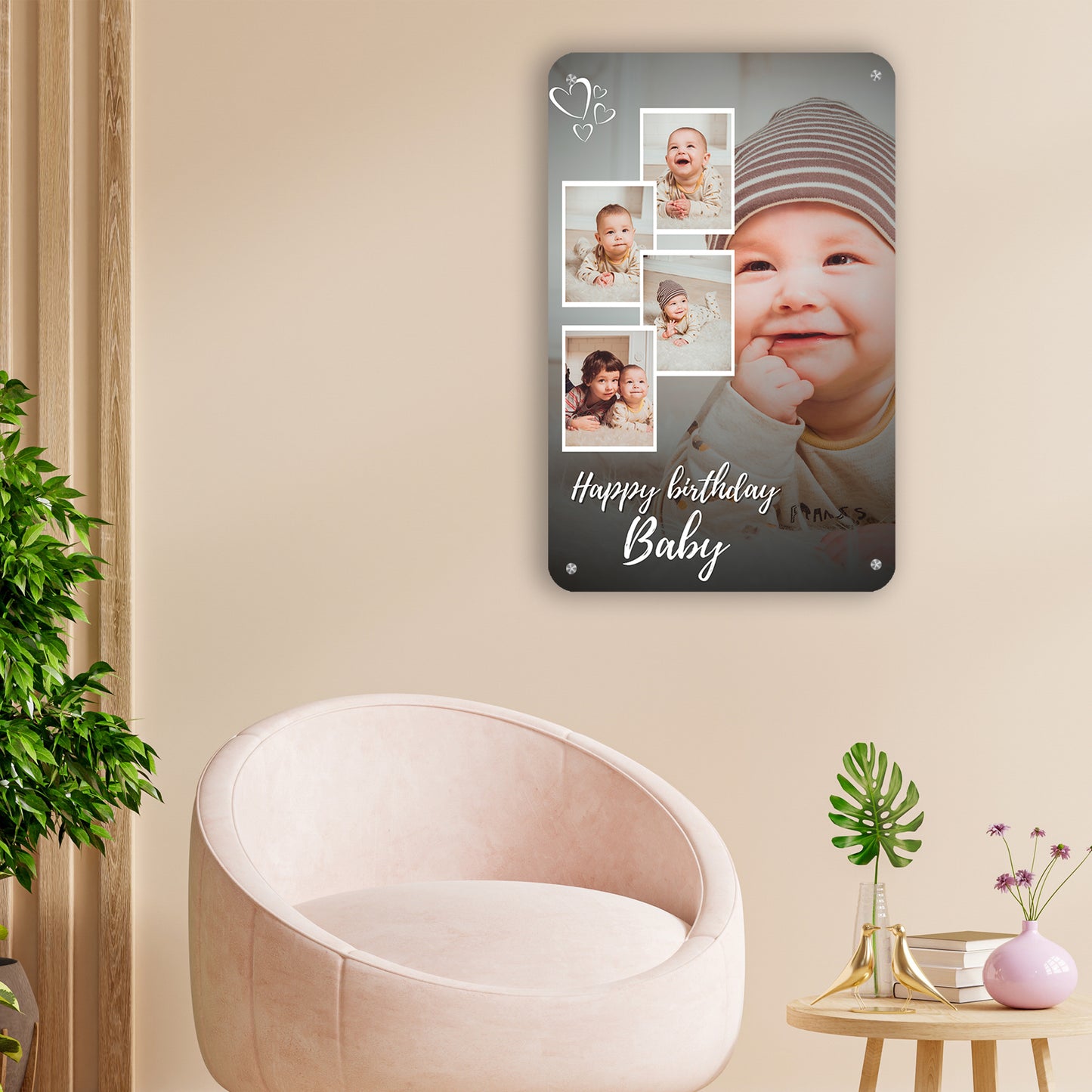Glow Day Collage - Frame less acrylic wall photo collage