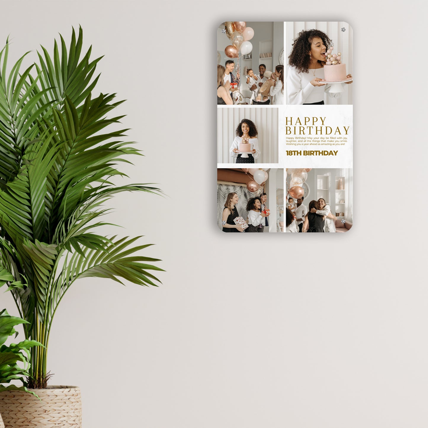 Milestone Moments - Frame less acrylic wall photo collage