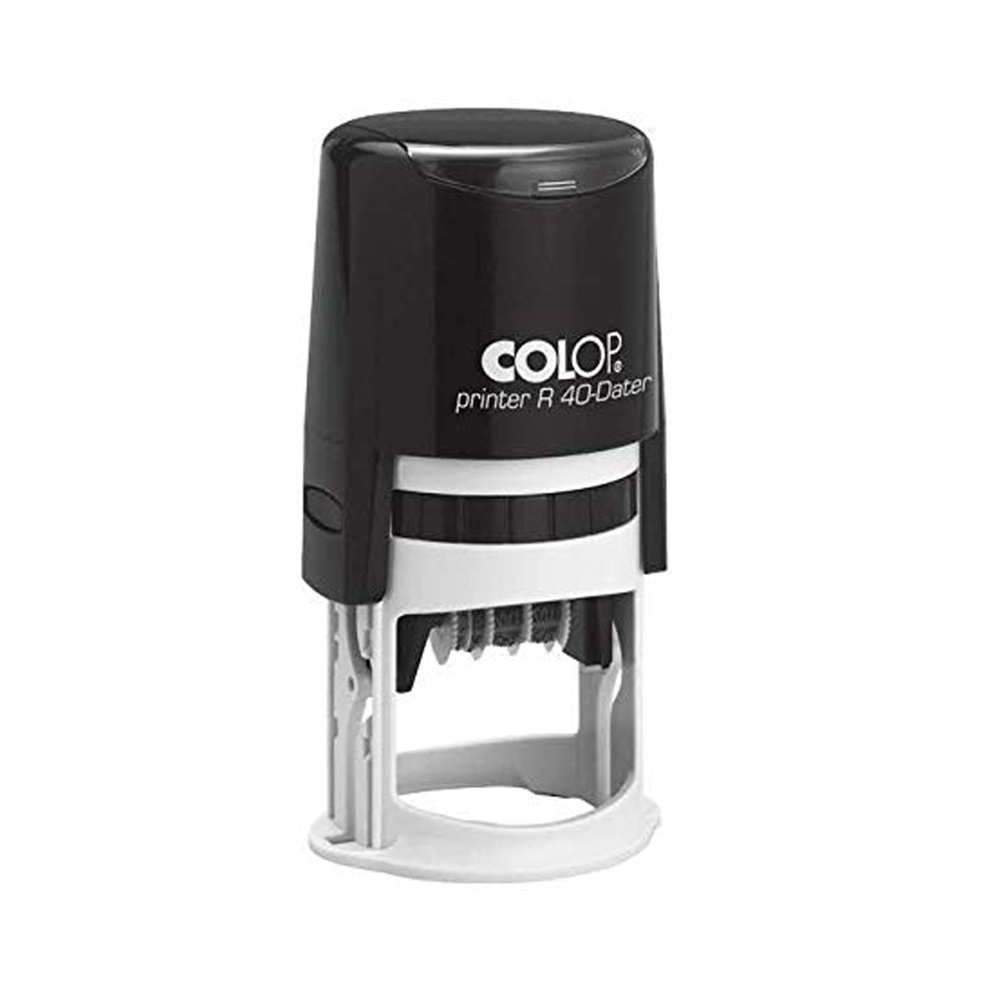 Dater Stamp – 40x40 mm Round (Two-Colour Print)