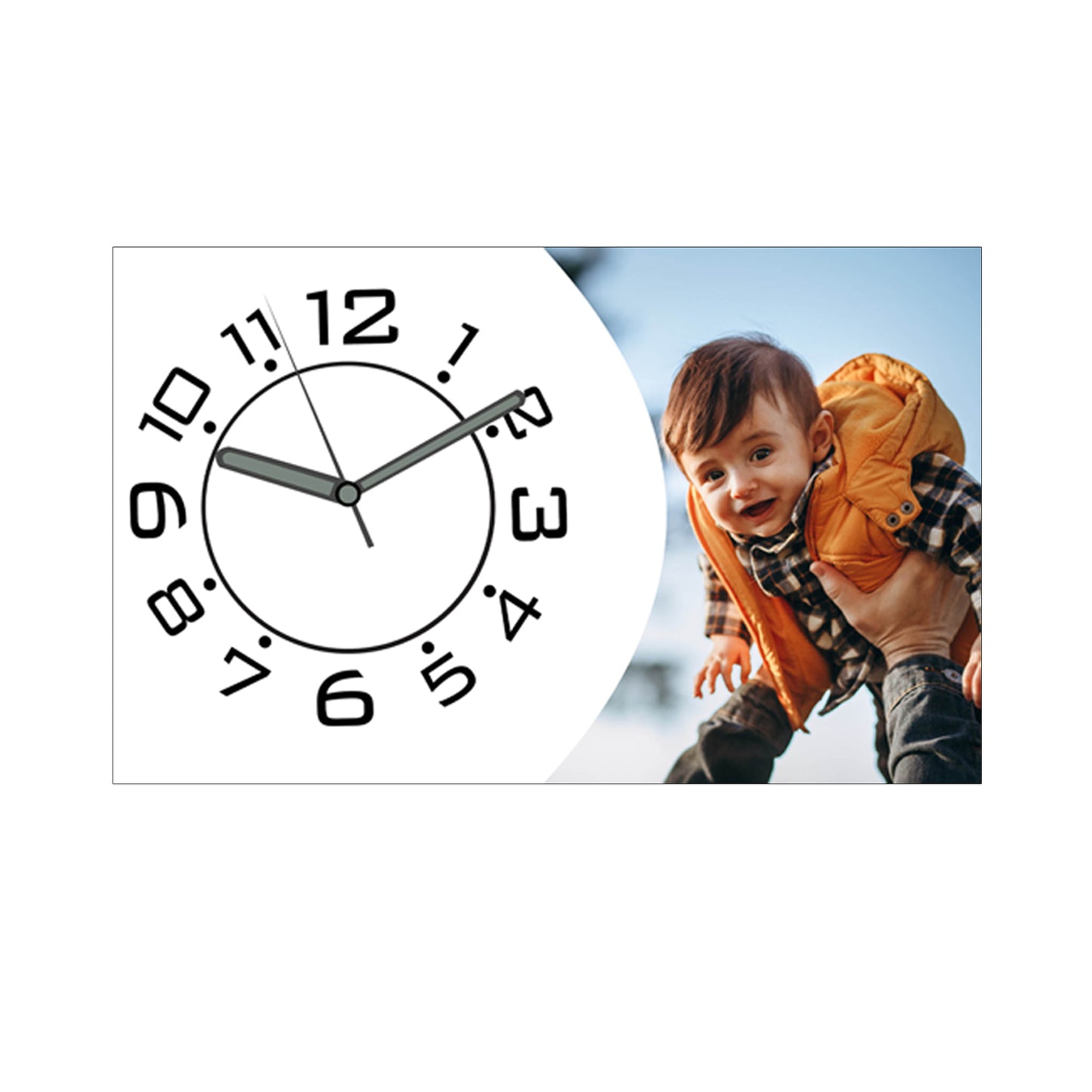Gleam Joy - Personalized Acrylic Photo Wall Clock