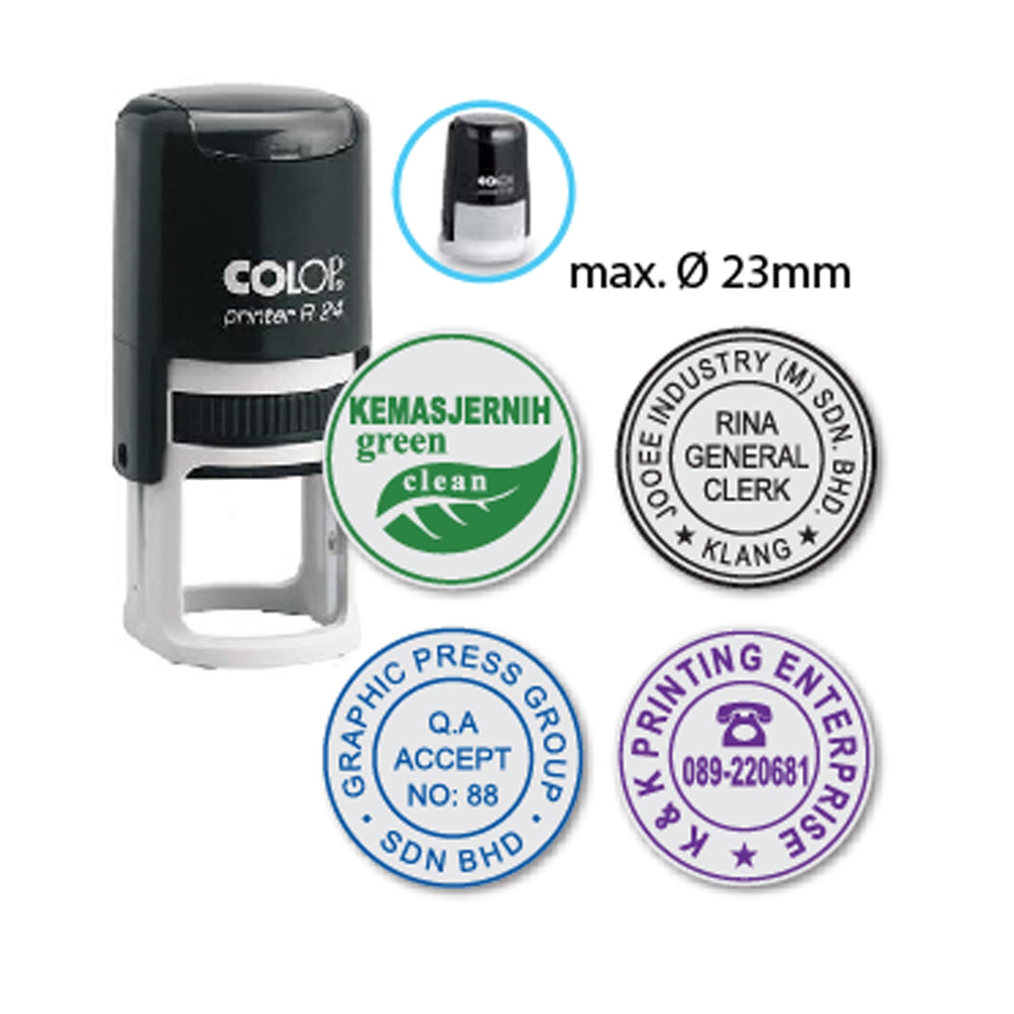 Round Self-Inking Stamps – Durable, Precise & Customizable by COLOP