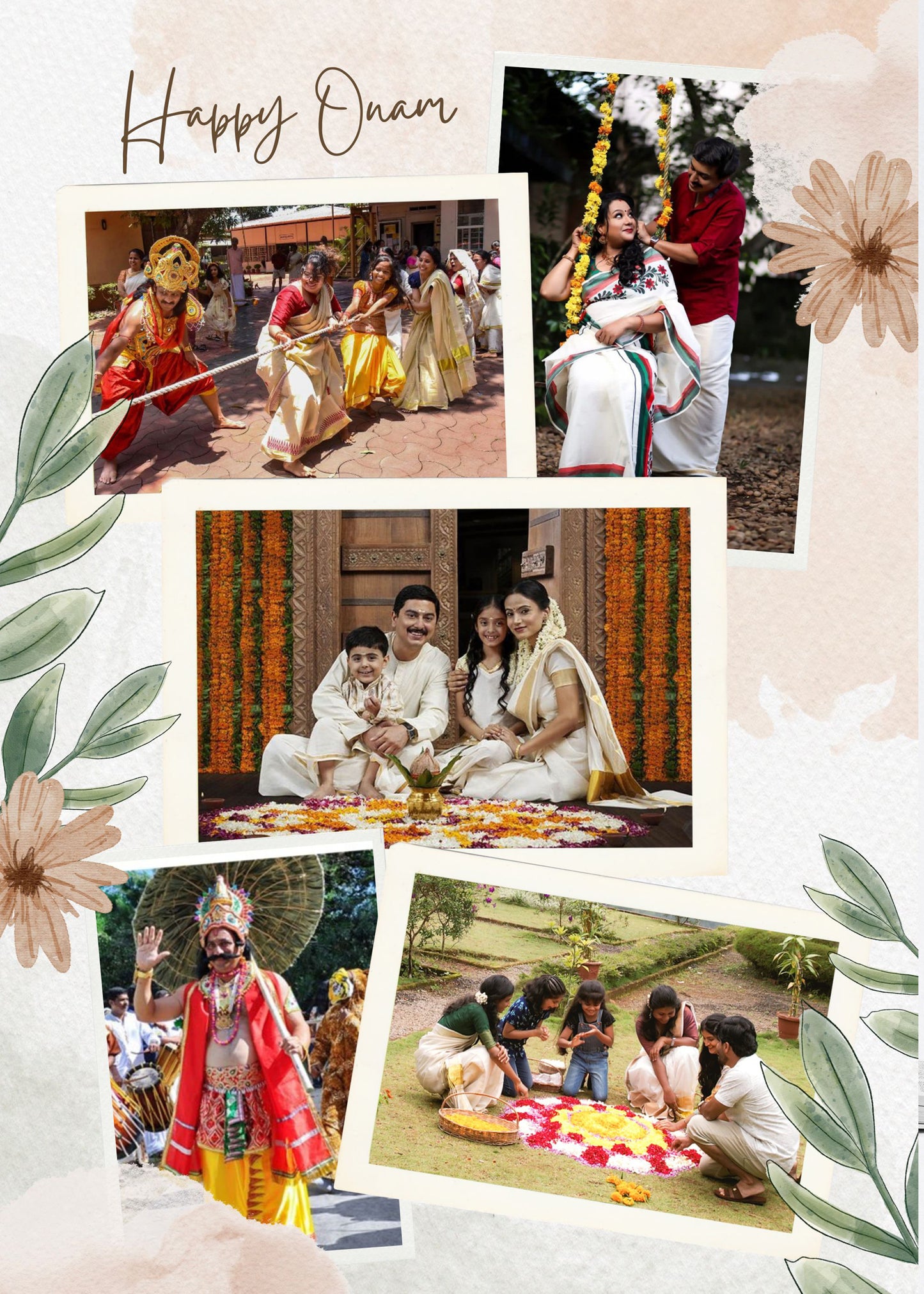 Photo Collage- Onam Special Collage - Poovili