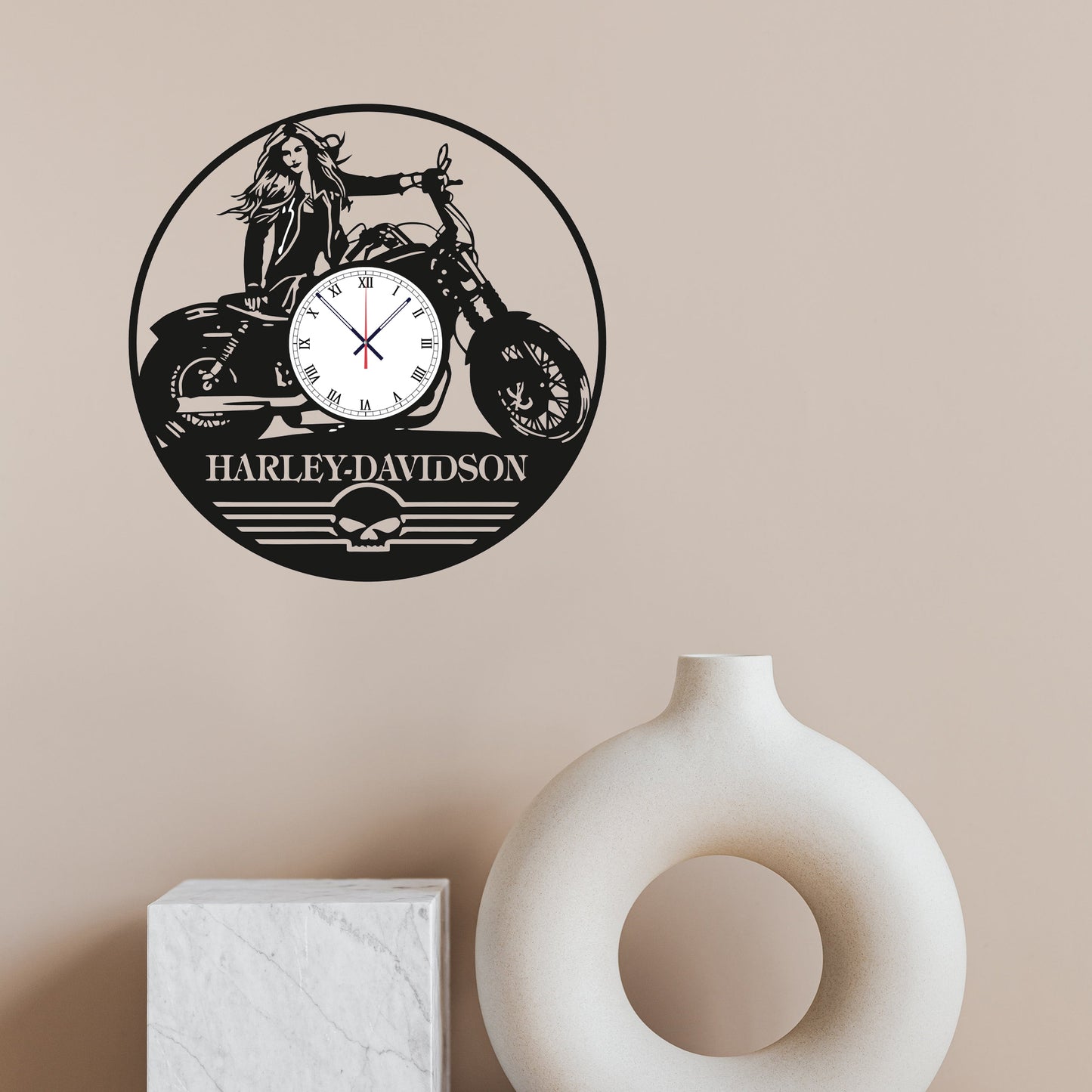 Blush Tide - Personalized Acrylic Photo Wall Clock