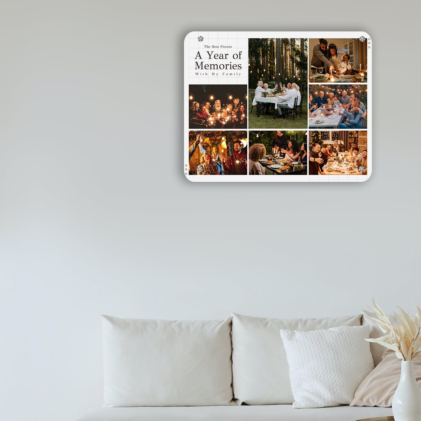 Memory Scape - Frame less acrylic wall photo collage