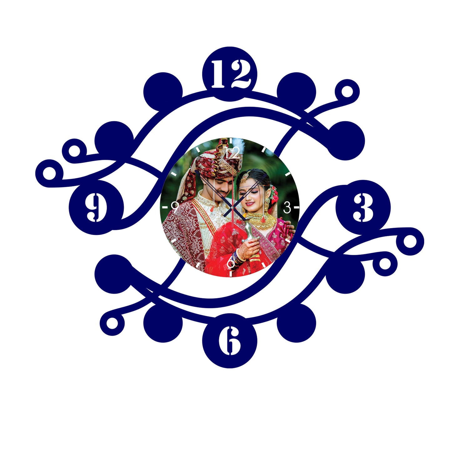 Enchanted Hour - Personalized Acrylic Photo Wall Clock