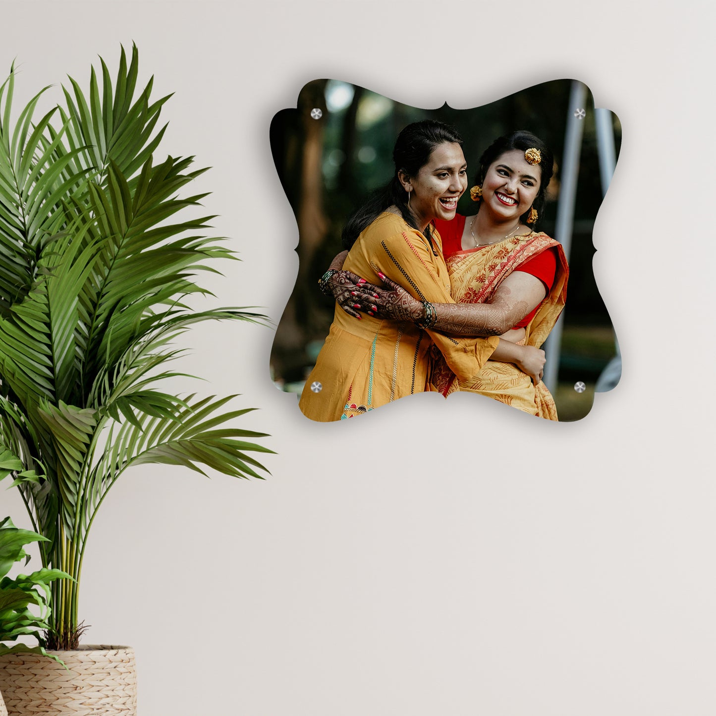 Wall hanging frame less photo - Flower