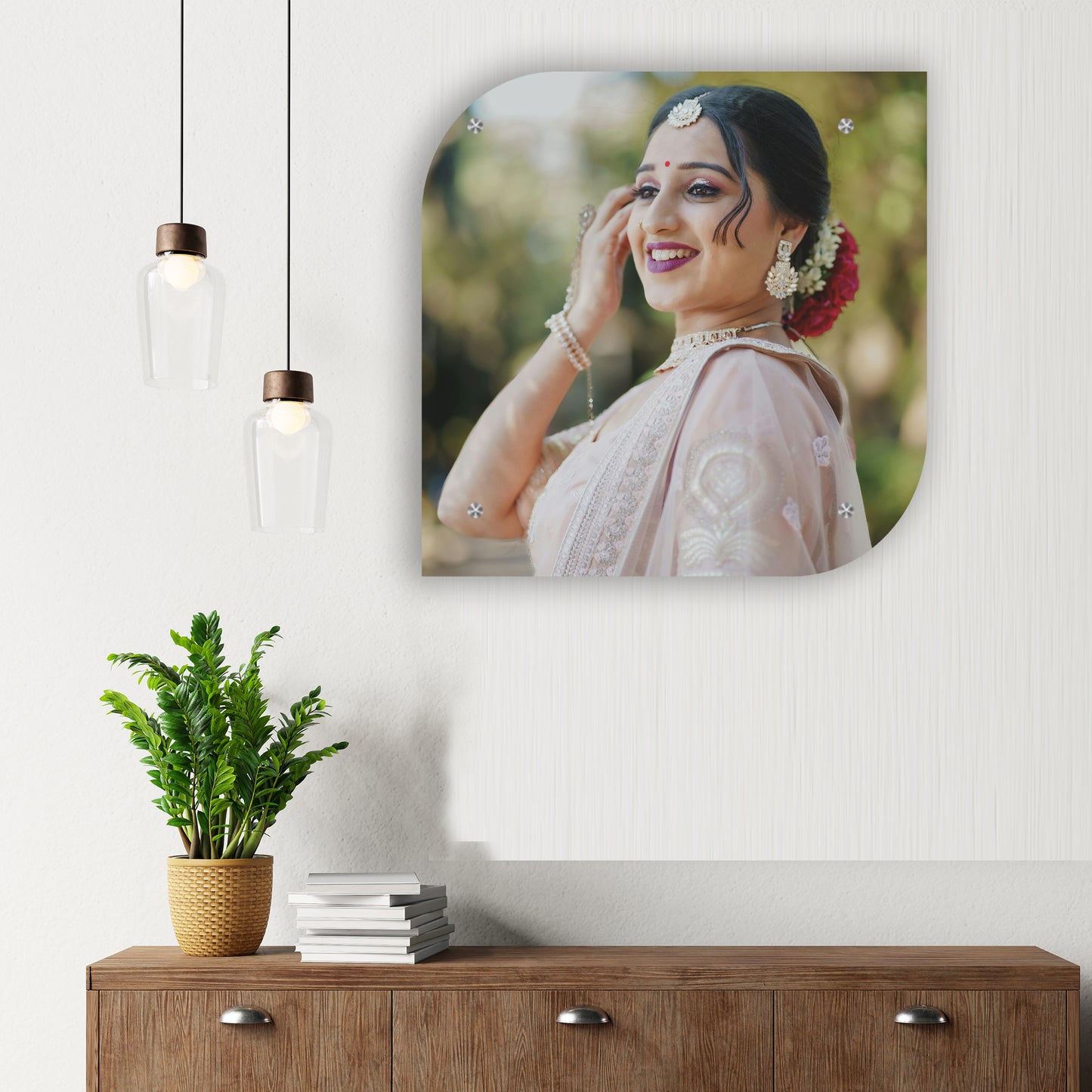 Wall hanging frame less photo - Leaf