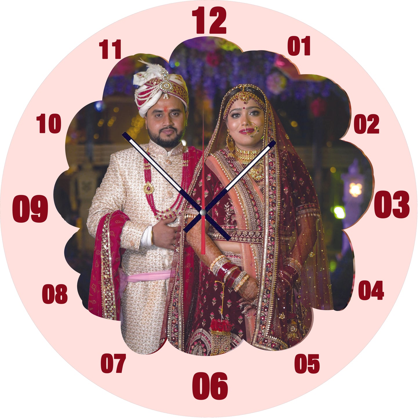 Color Whirl - Personalized Acrylic Photo Wall Clock