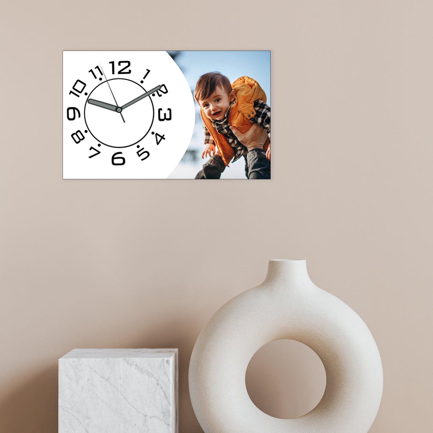 Gleam Joy - Personalized Acrylic Photo Wall Clock