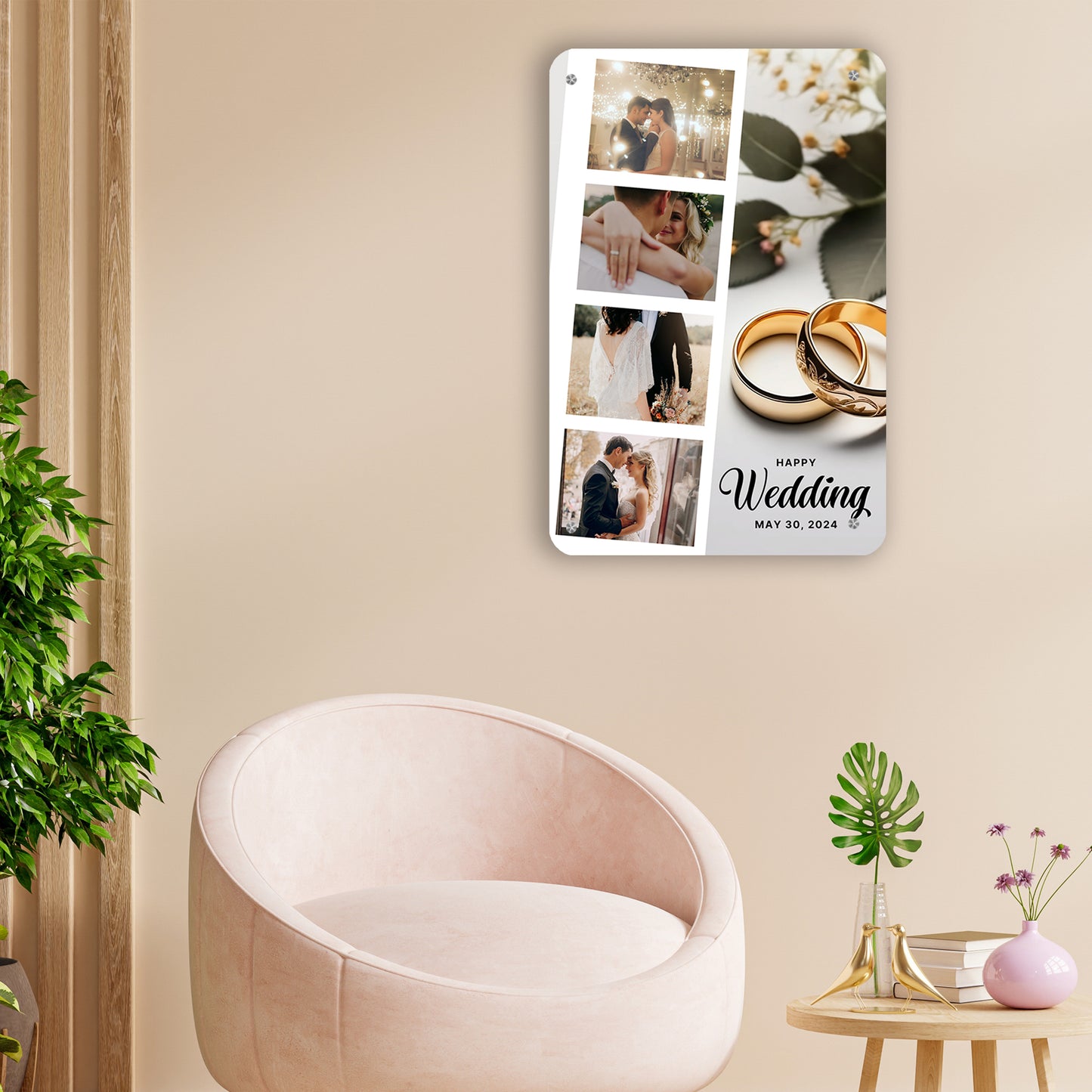Crystal Collage - Frame less acrylic wall photo collage