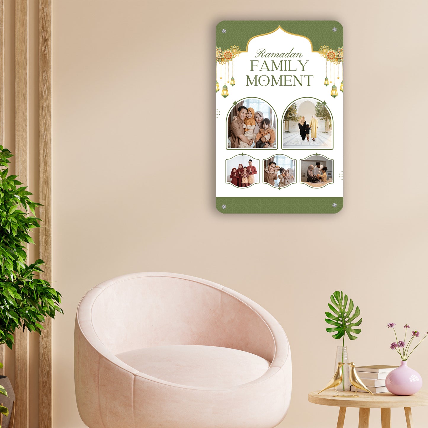 Festive Glow Prints - Frame less acrylic wall photo collage