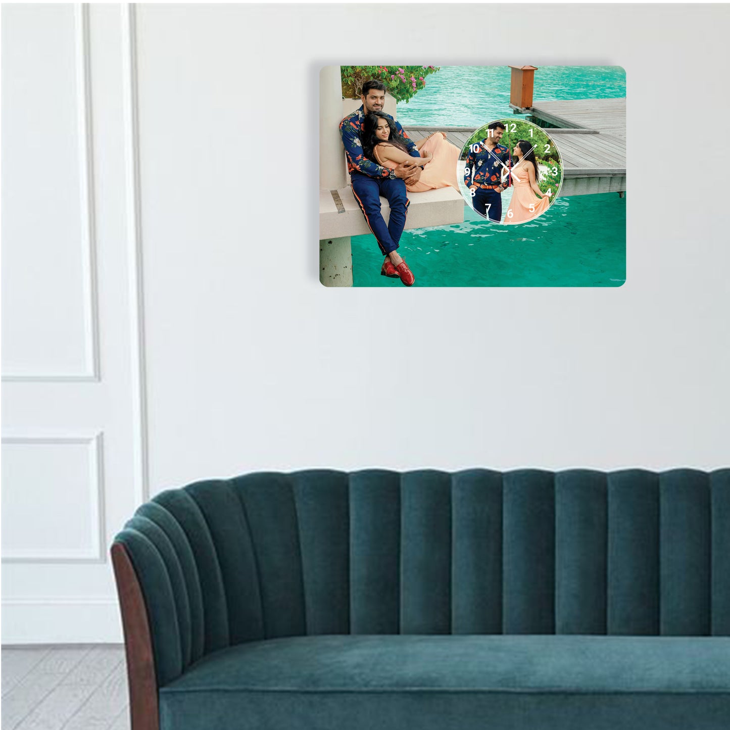 One Beat - Personalized Acrylic Photo Wall Clock