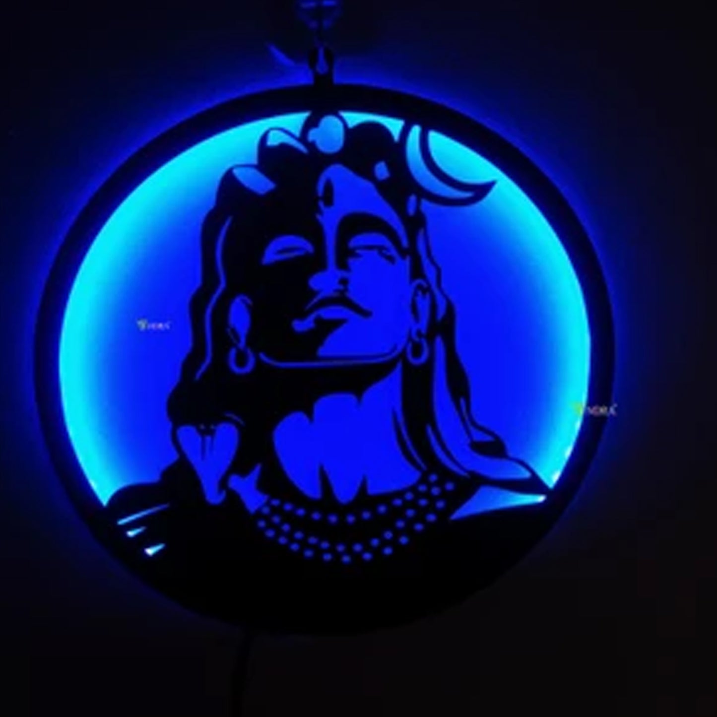 Adiyogi LED Wall Lamp – Spiritual Neon Wall Decor for Home