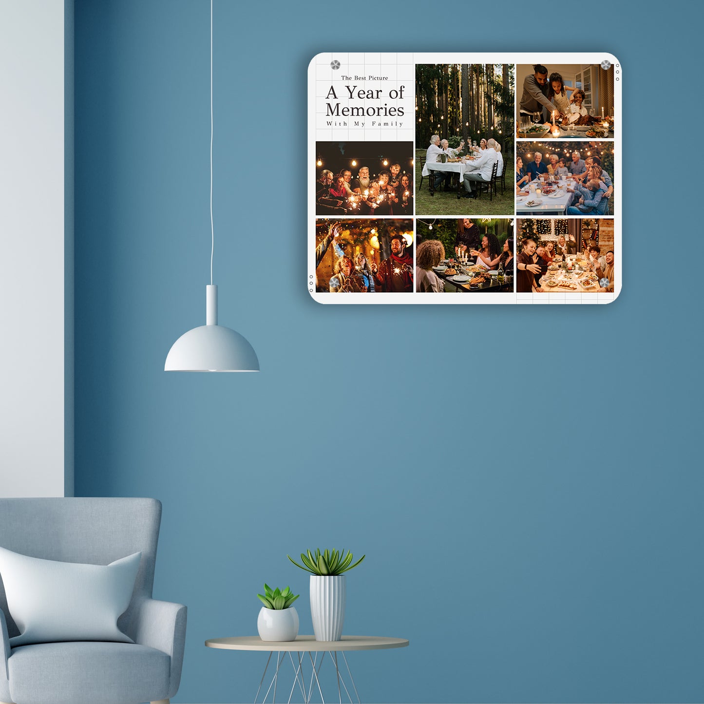 Memory Scape - Frame less acrylic wall photo collage