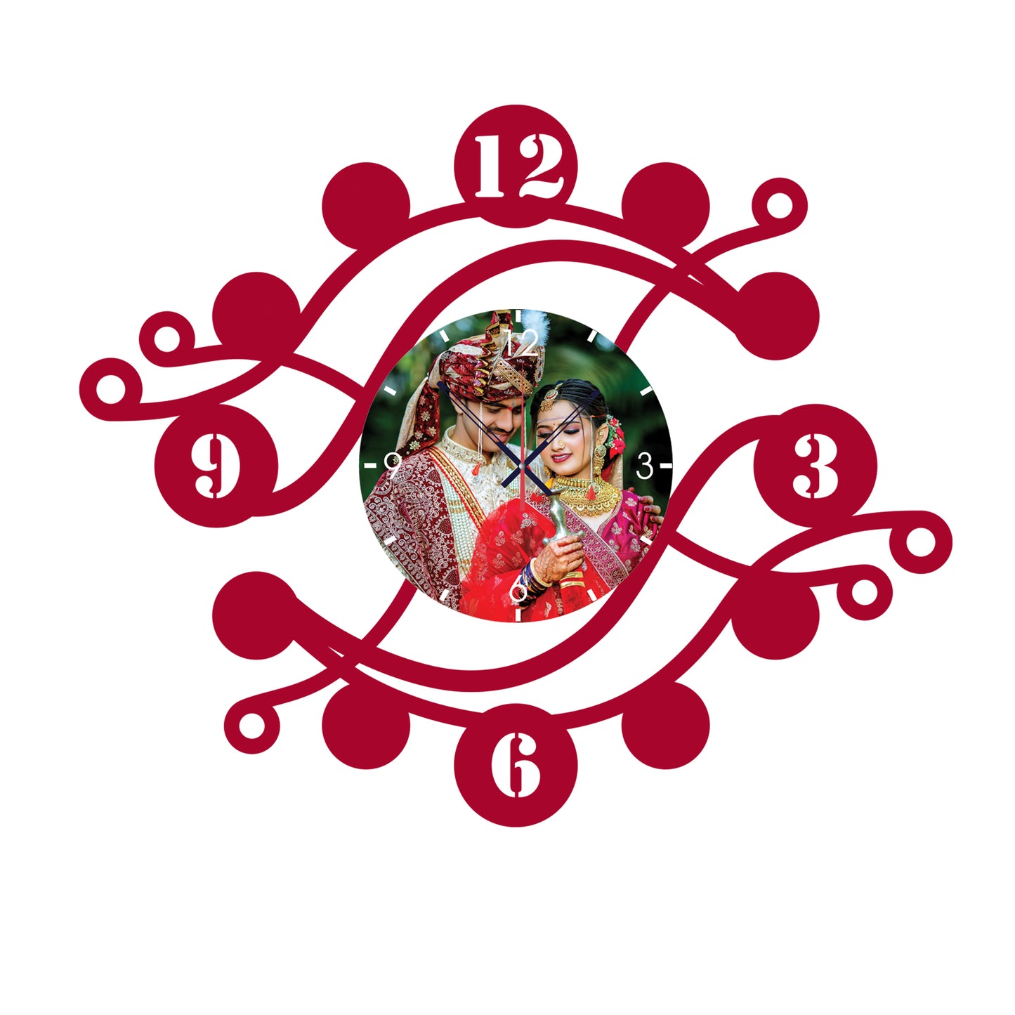 Enchanted Hour - Personalized Acrylic Photo Wall Clock