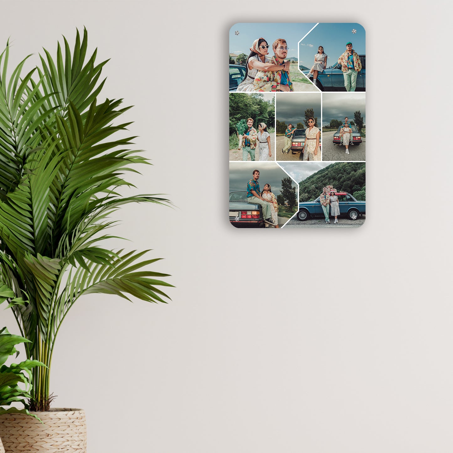 Best couple - Frame less acrylic wall photo collage