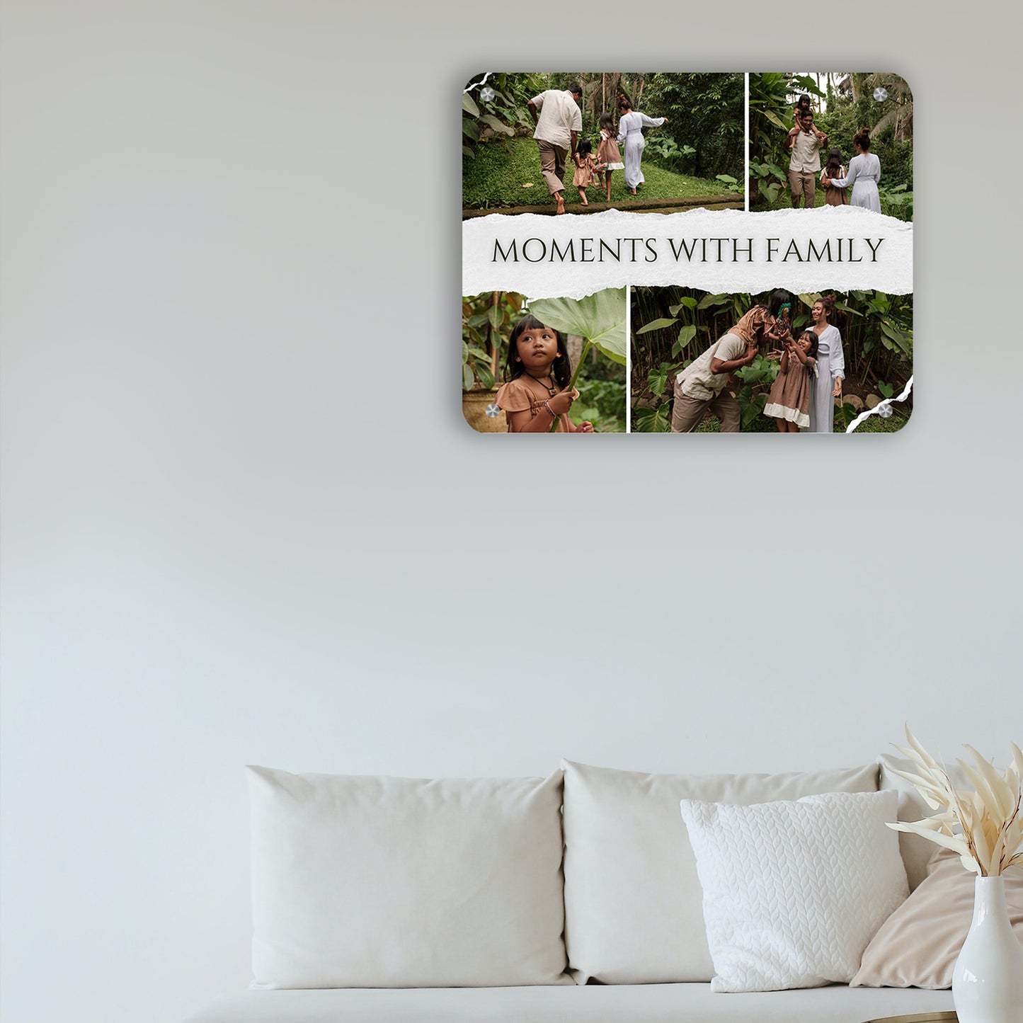 Frame Less Treasures - Frame less acrylic wall photo collage