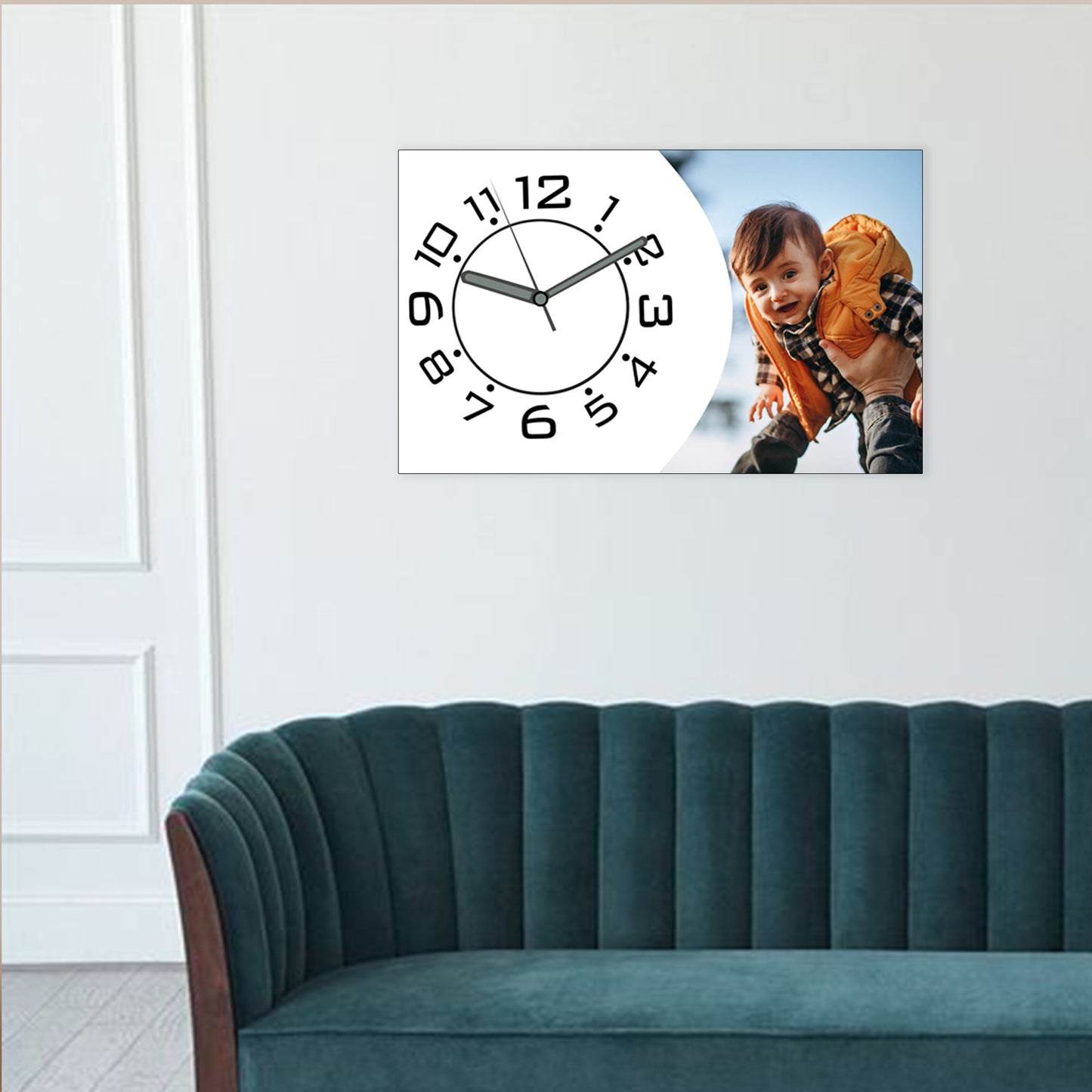 Gleam Joy - Personalized Acrylic Photo Wall Clock