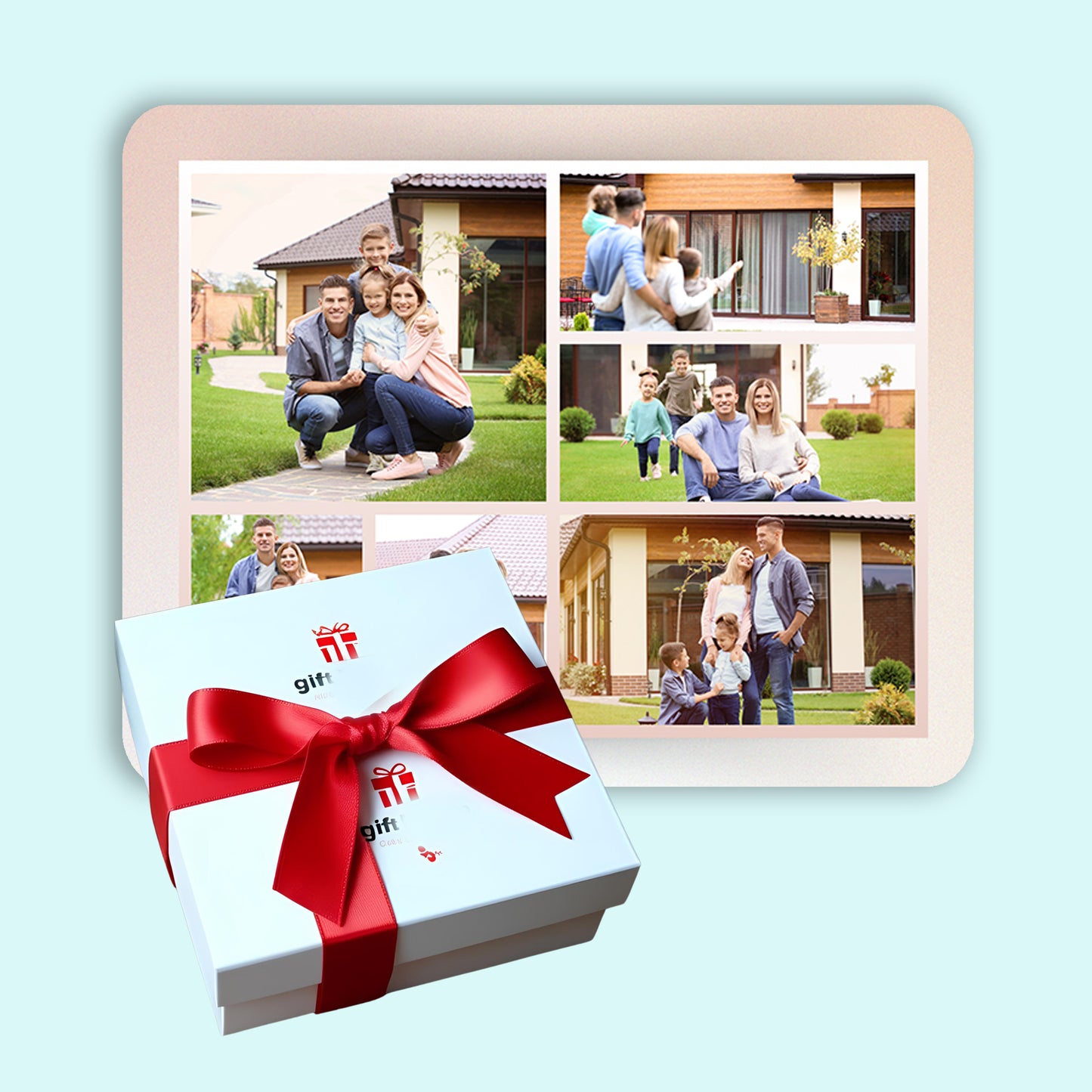 Our Story Board - Frame less acrylic wall photo collage