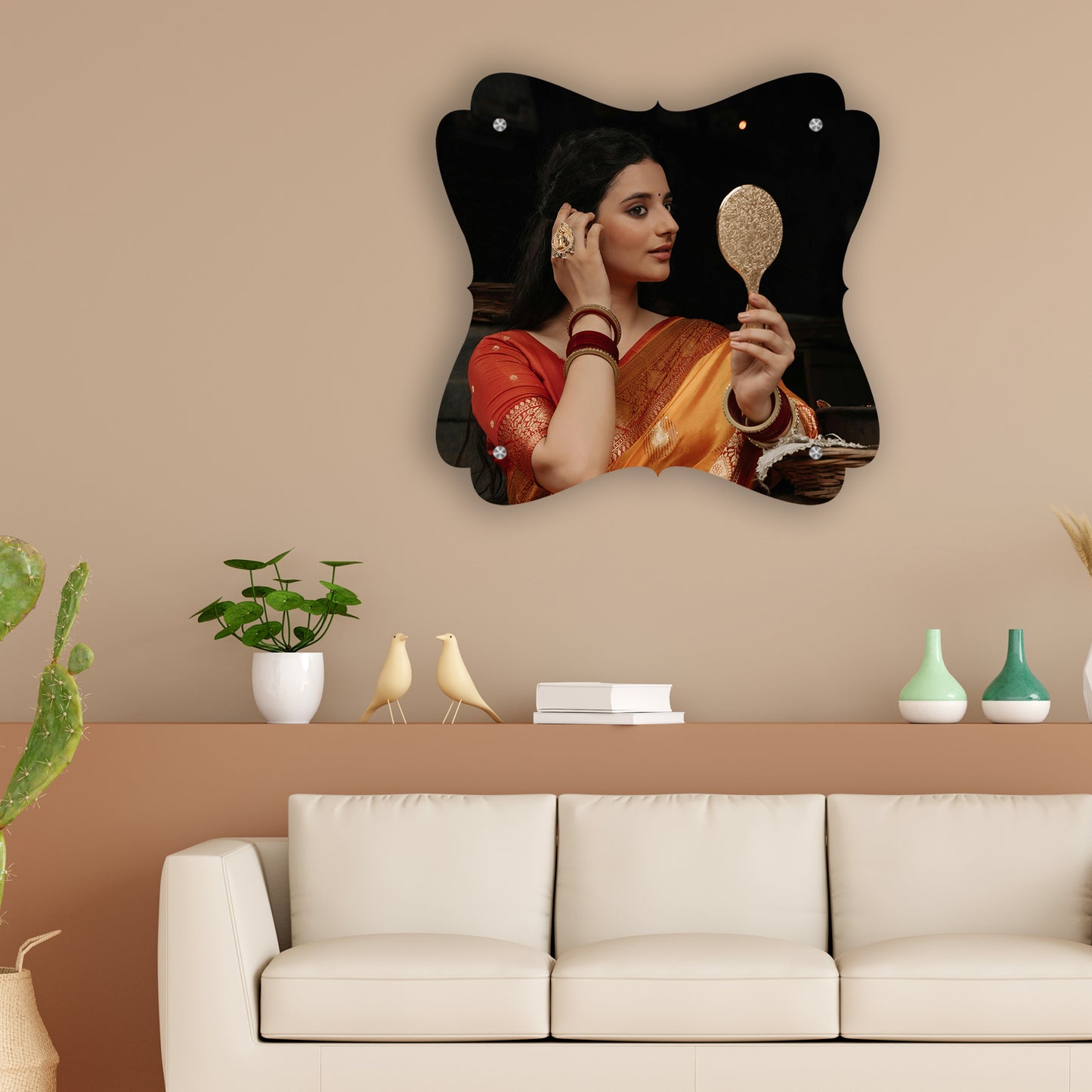 Wall hanging frame less photo - Flower
