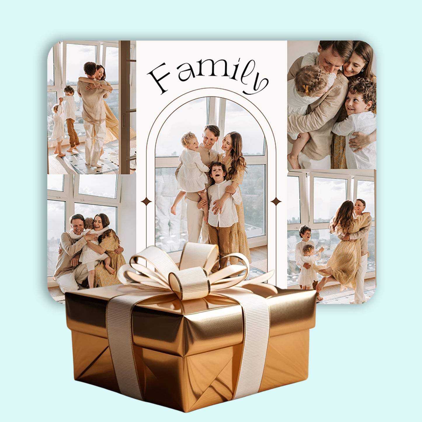 Ever Gleam Collage - Frame less acrylic wall photo collage