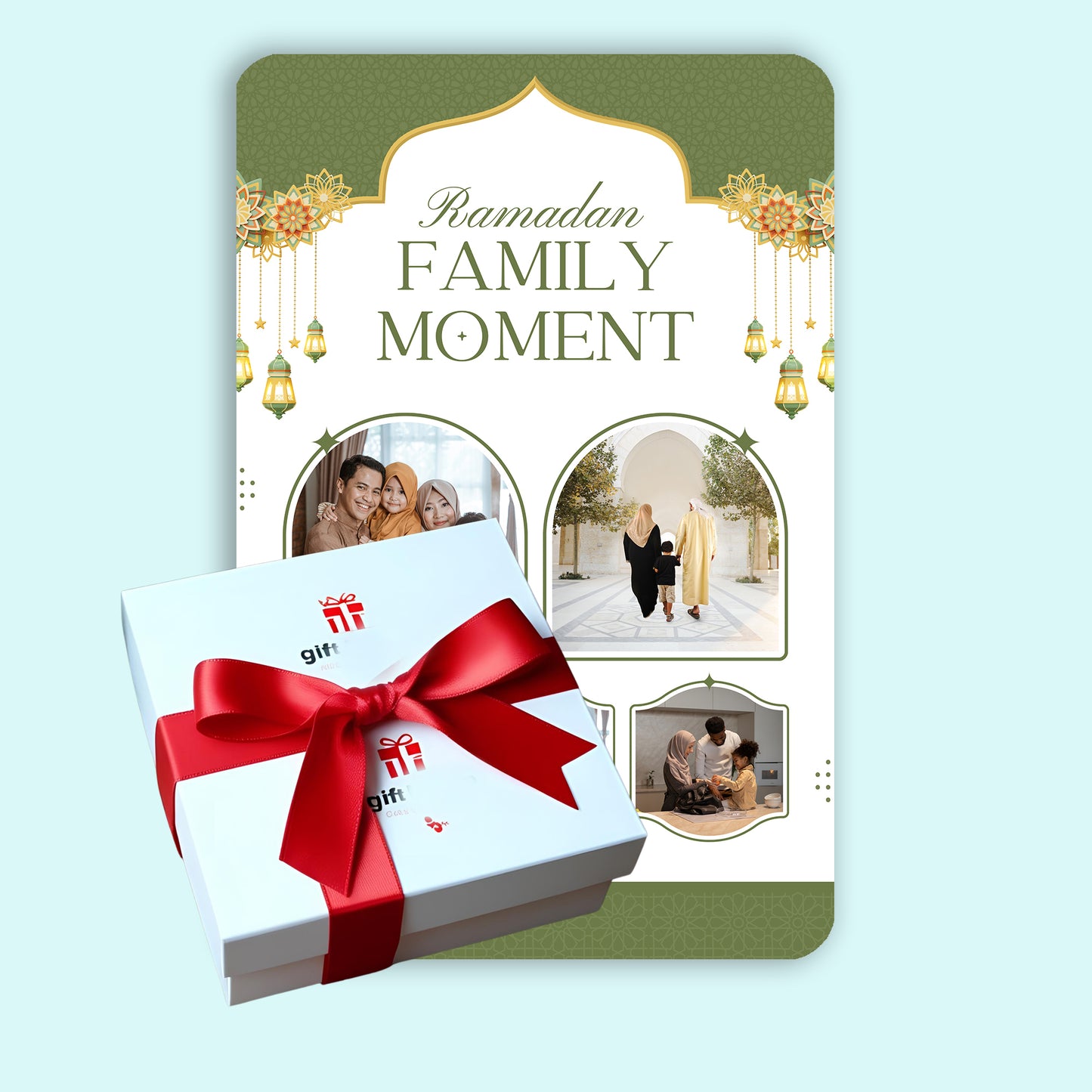 Festive Glow Prints - Frame less acrylic wall photo collage