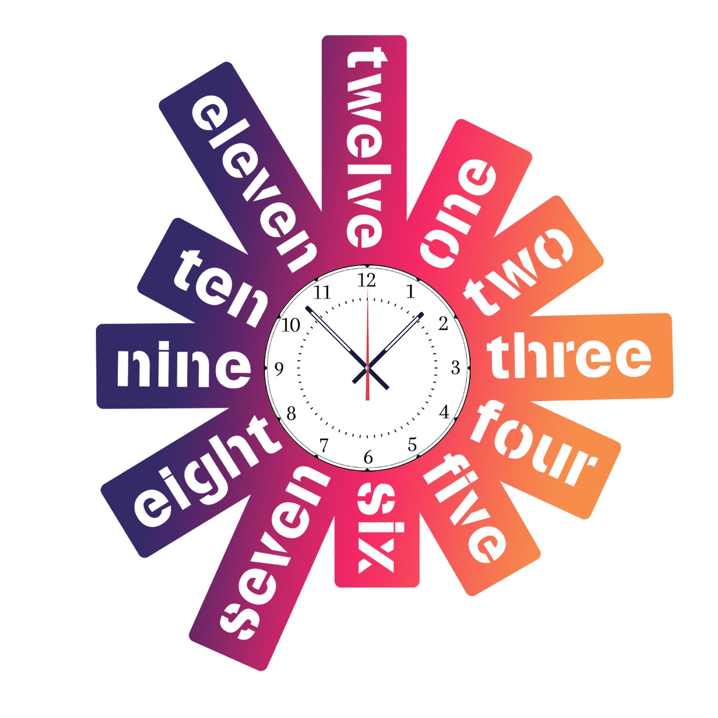 The Bonded Beat - Personalized Acrylic Photo Wall Clock