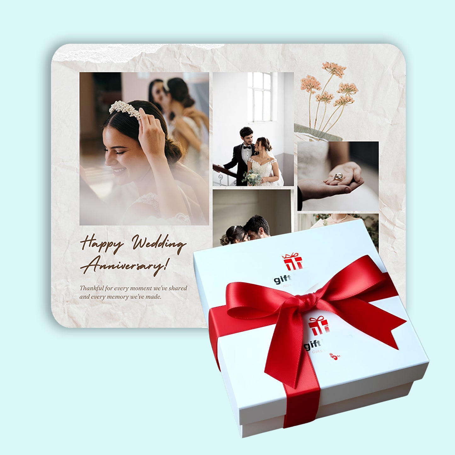 Aesthetic Wedding Photo - Frame less acrylic wall photo collage