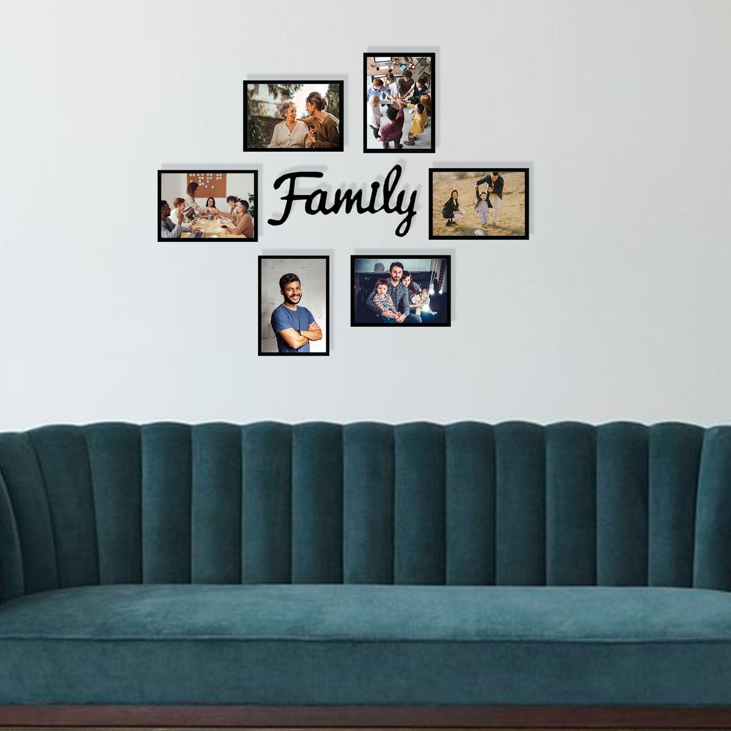 Family first – 6 Frame Set with Laser Cut Family art