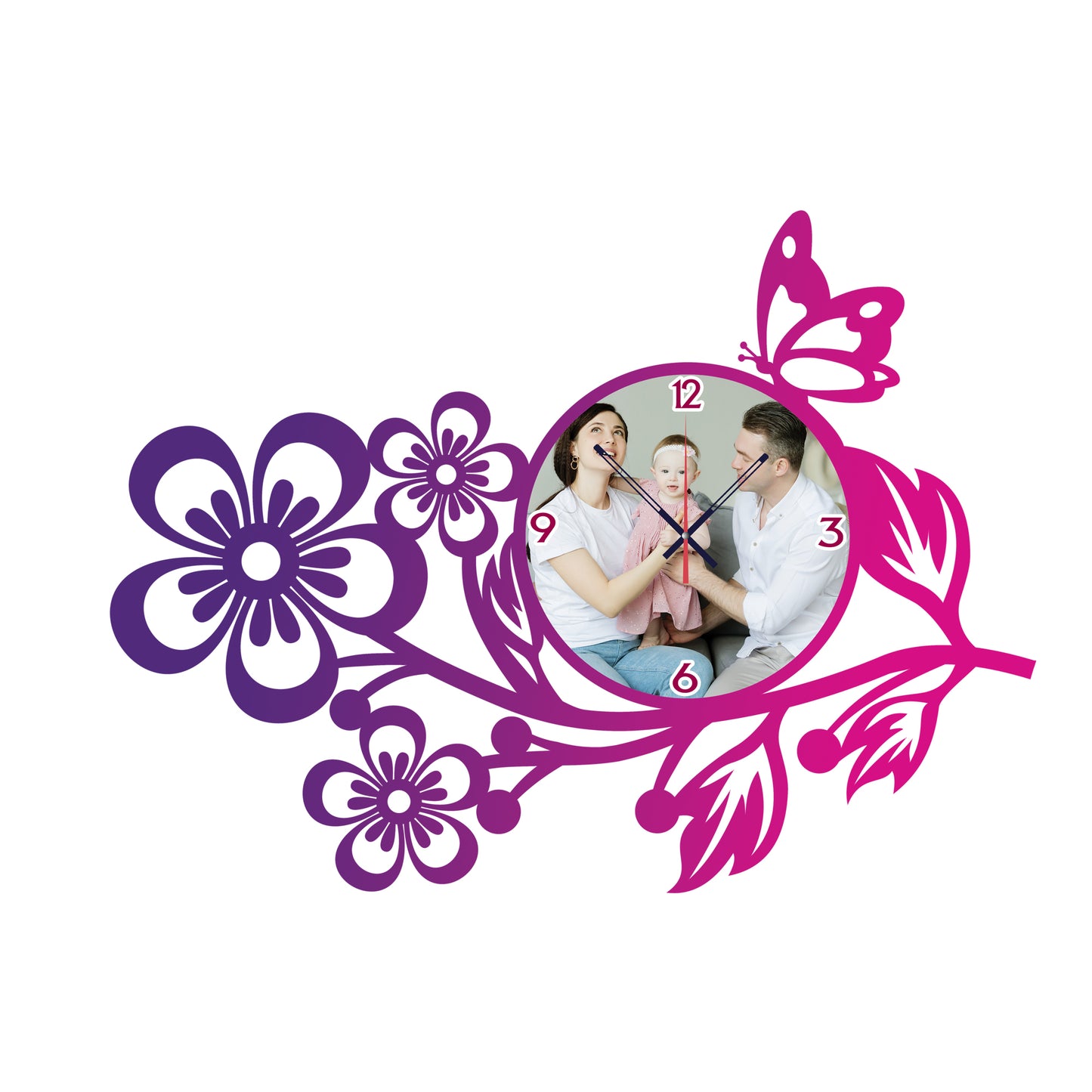 Soul Tick - Personalized Acrylic Photo Wall Clock