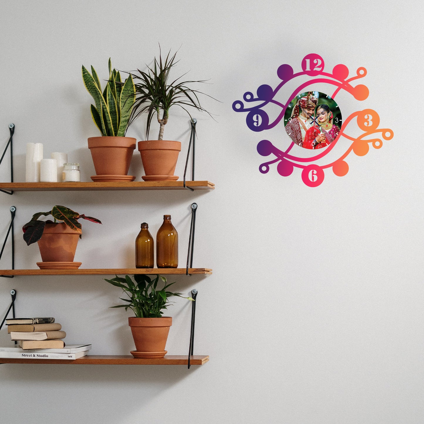 Enchanted Hour - Personalized Acrylic Photo Wall Clock