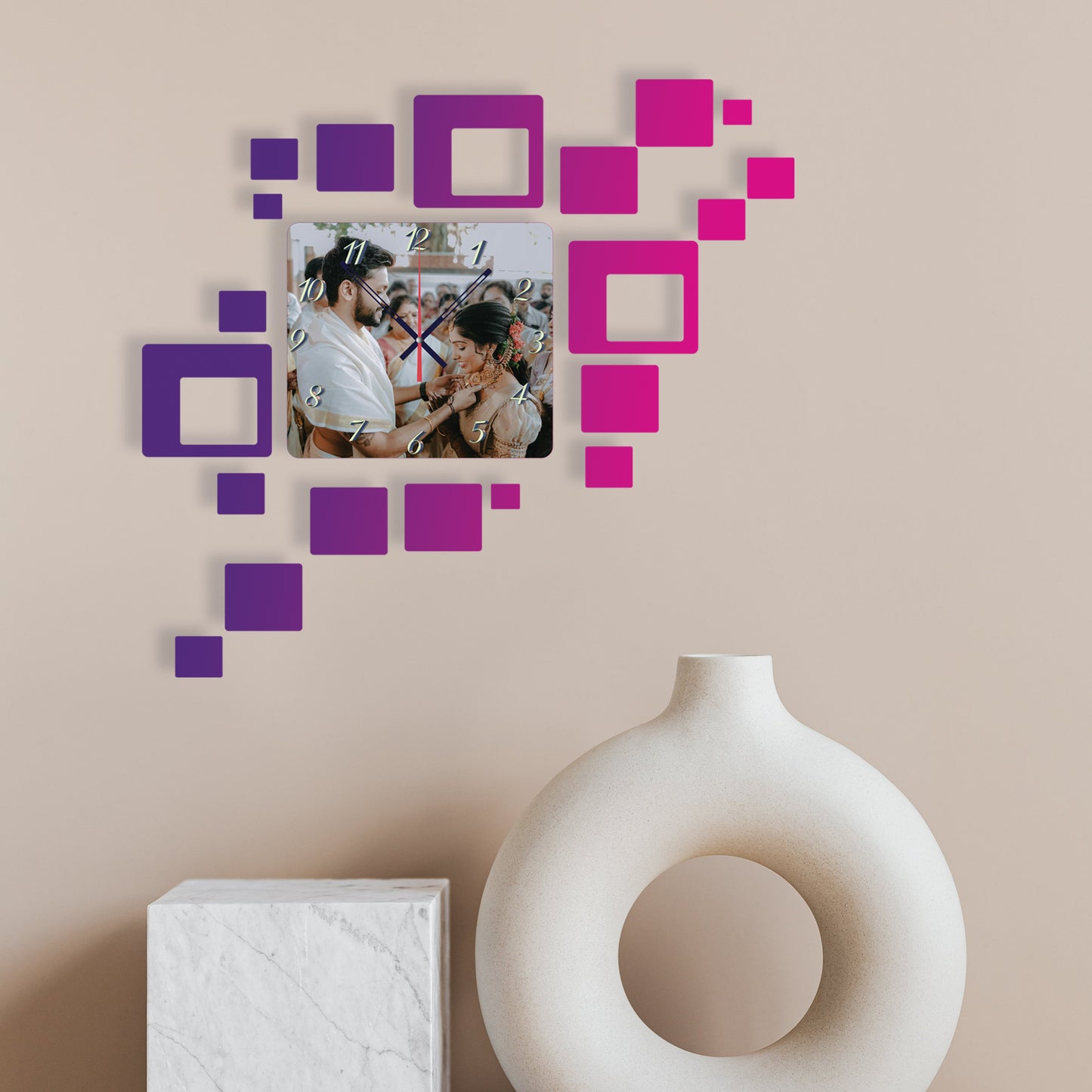 Adore Glow - Personalized Acrylic Photo Wall Clock