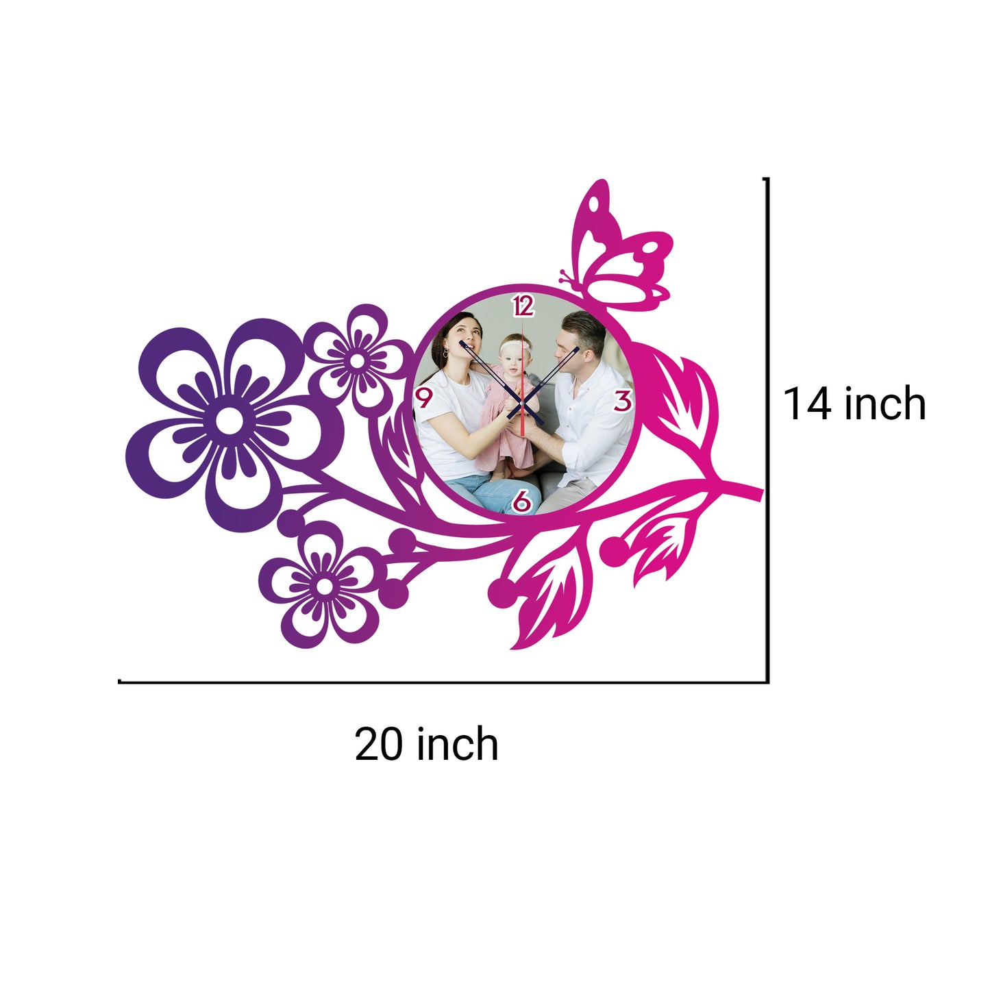 Soul Tick - Personalized Acrylic Photo Wall Clock