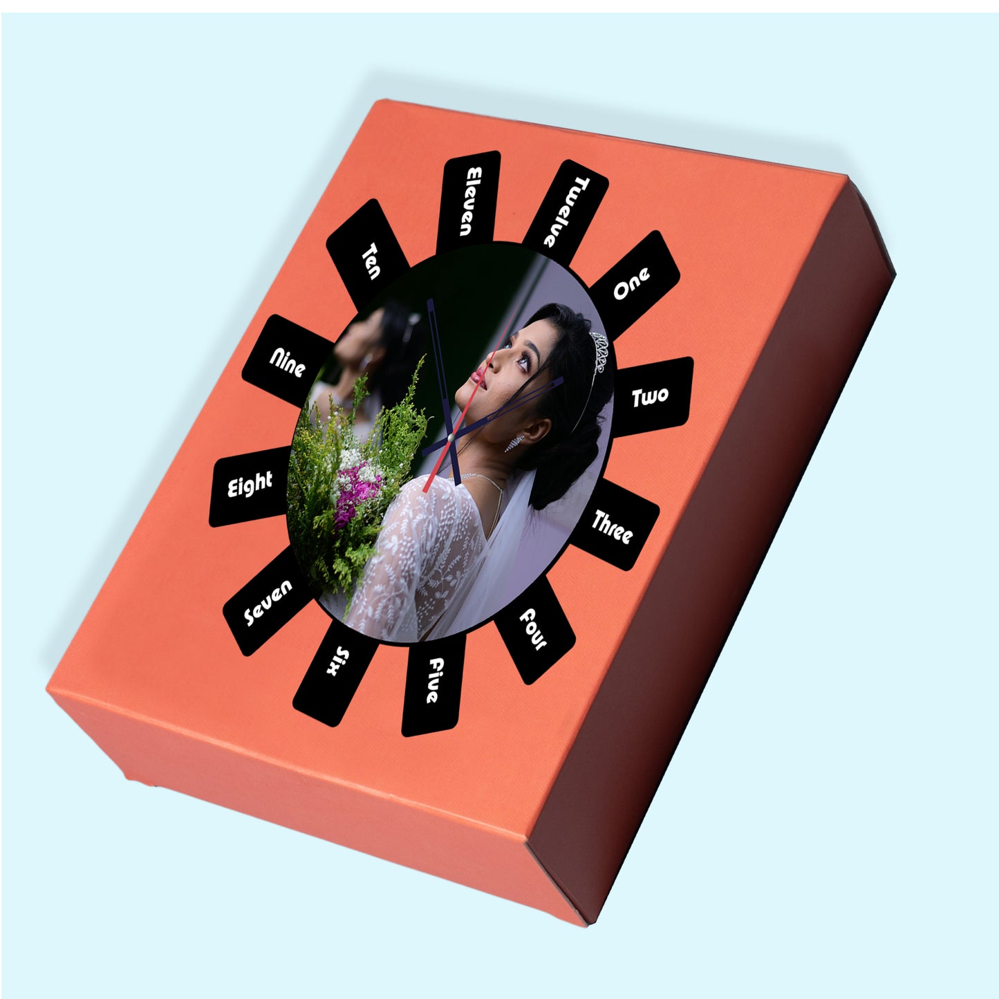 True North - Personalized Acrylic Photo Wall Clock