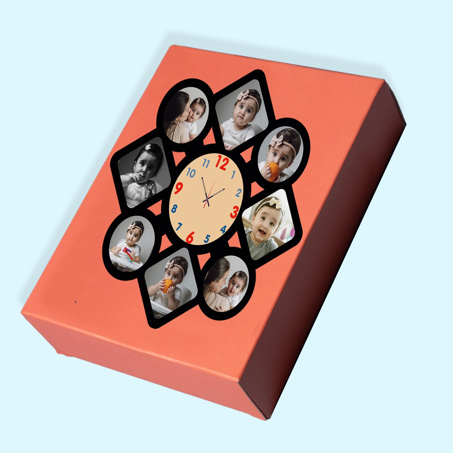 Glimmer Pop - Personalized Acrylic Photo Wall Clock